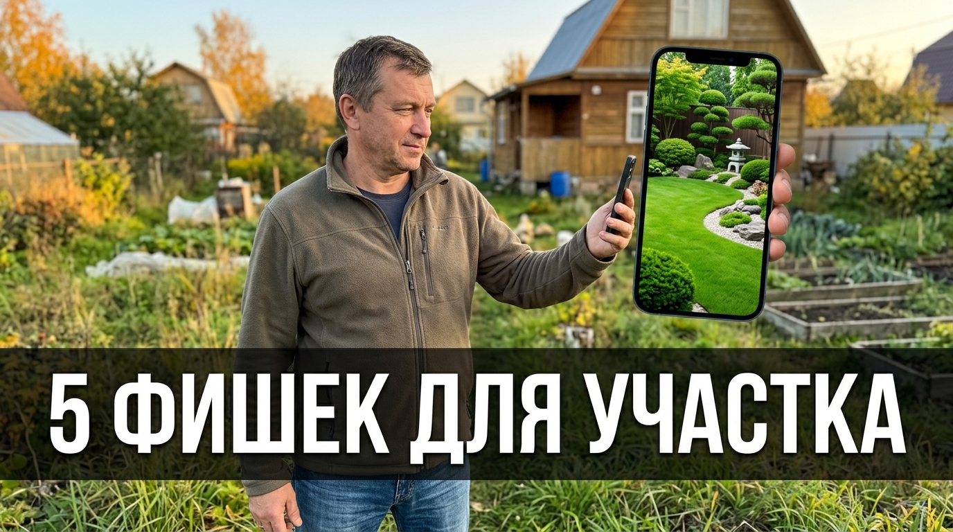 5 фишек ИИ для участка: газон, парковка, японский сад и не только