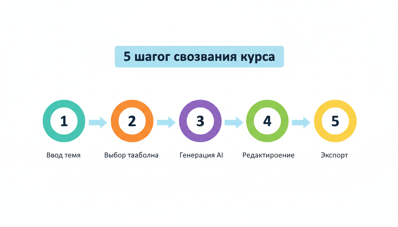 5 шагов создания обучающей презентации с ИИ: от ввода темы до экспорта