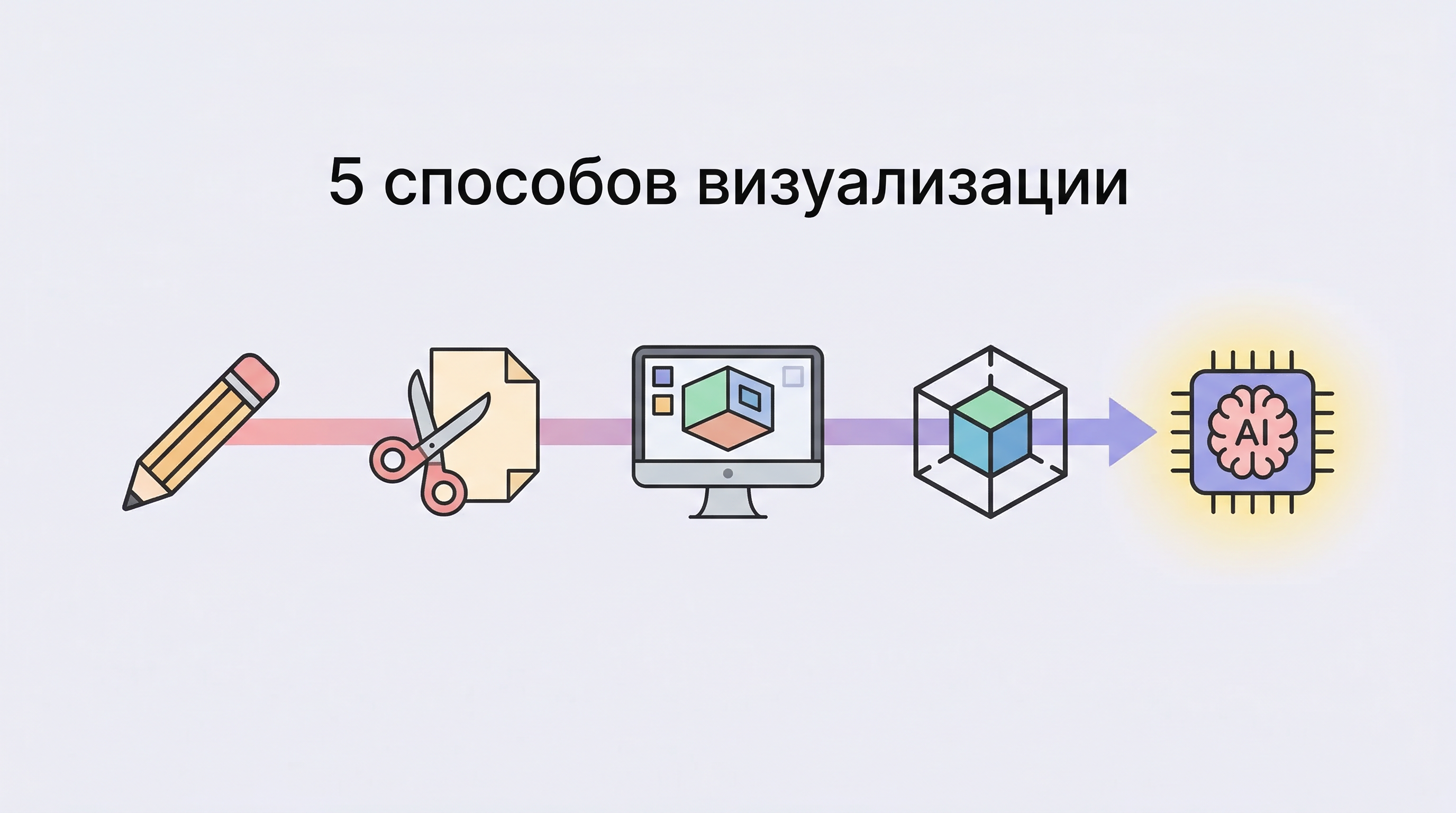 5 способов визуализации интерьера: от карандаша до нейросети