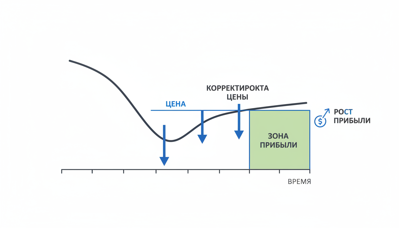 Инфографика: принцип динамического ценообразования с ИИ