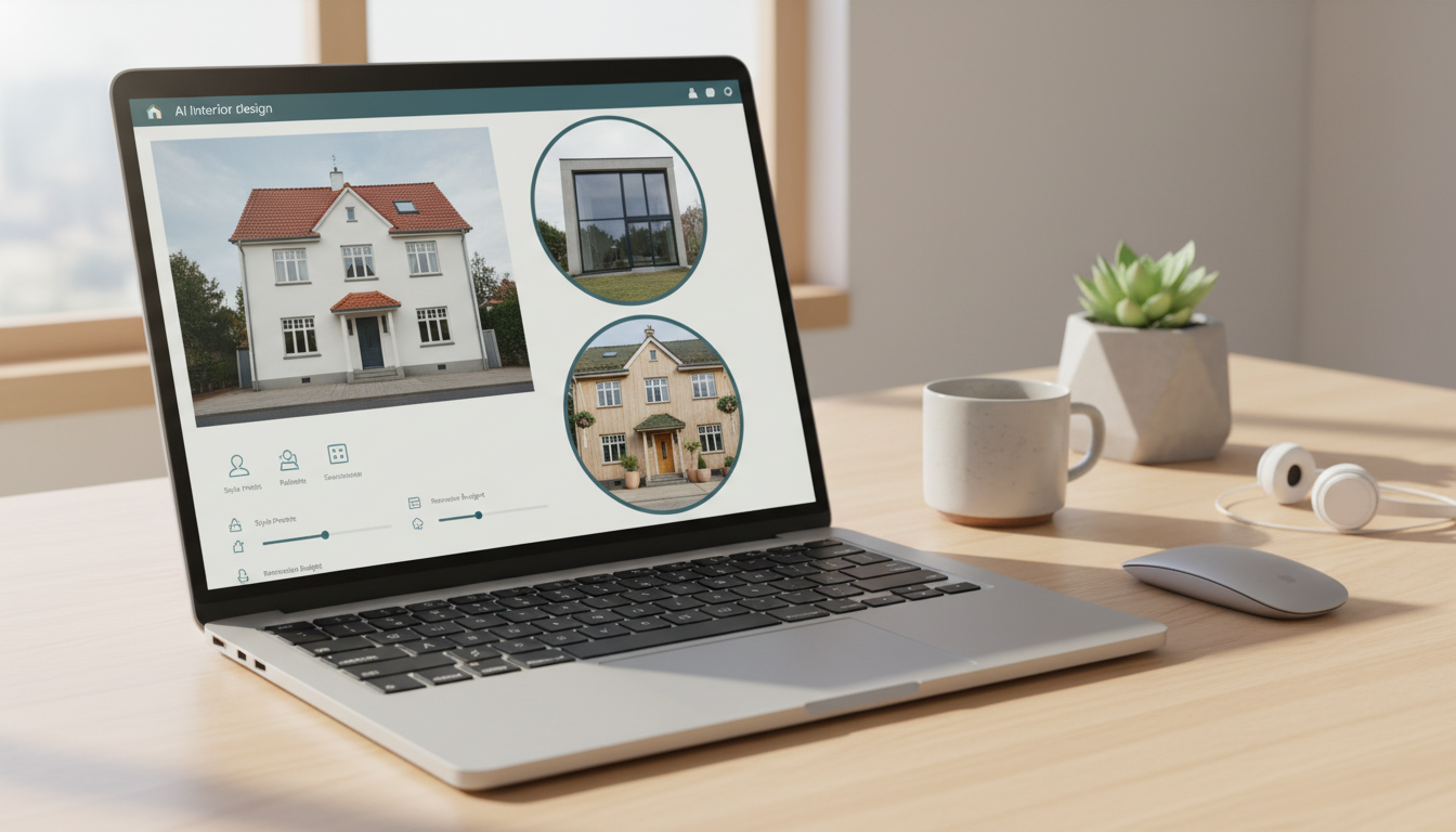 ИИ-визуализация фасада каркасного дома