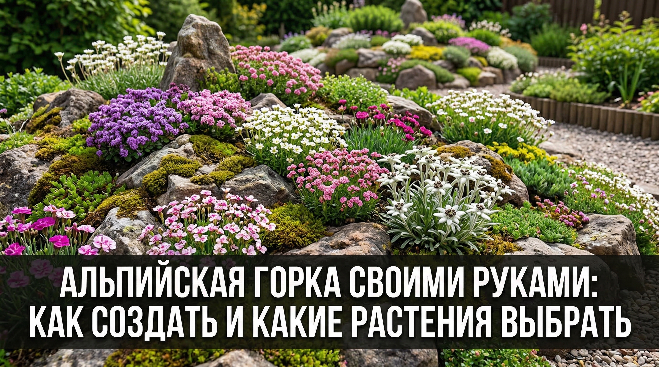 Альпийская горка своими руками: как создать и какие растения выбрать — блог RoomGPT