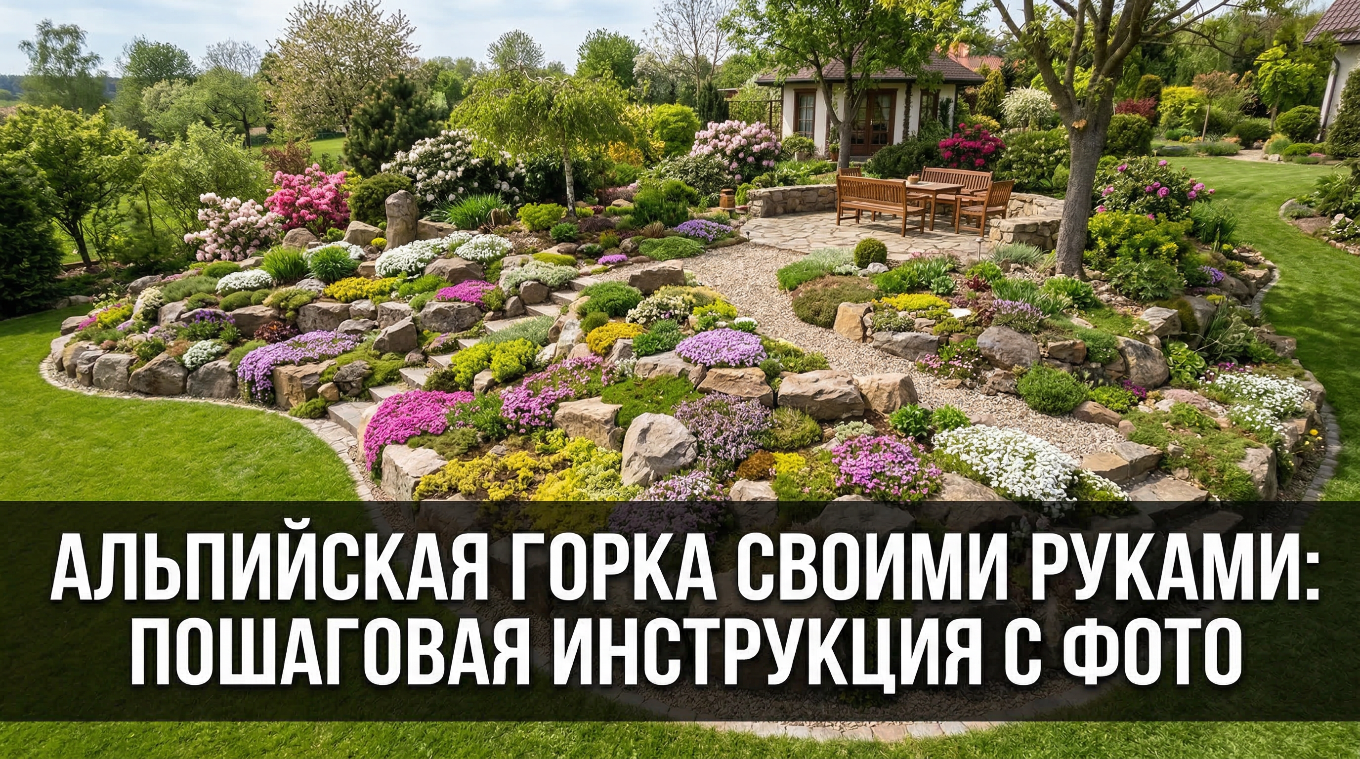 Альпийская горка своими руками: пошаговая инструкция с фото