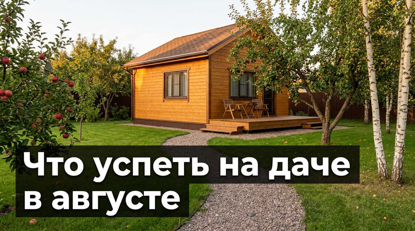 Что успеть на даче в августе: план на месяц