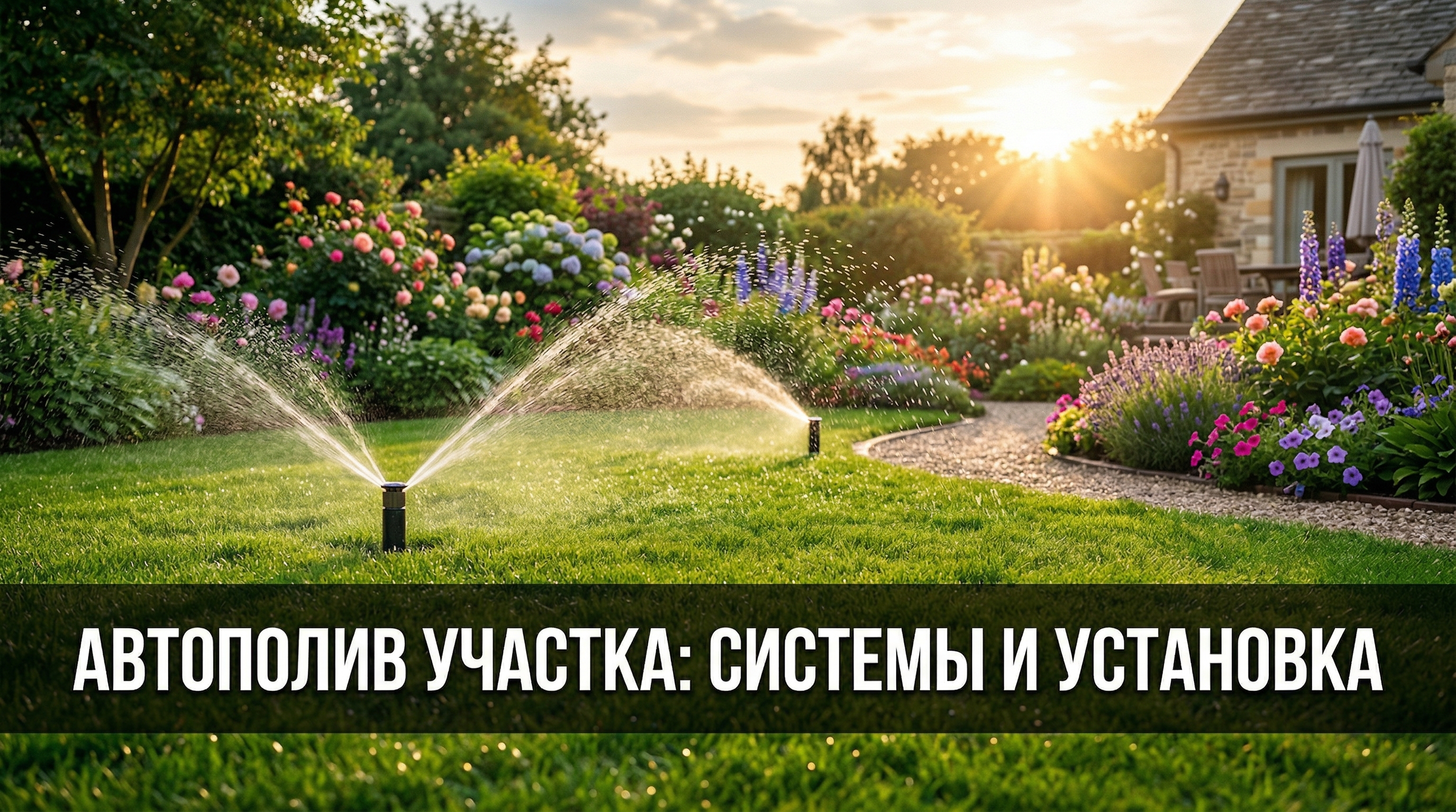 Автоматический полив участка: виды систем, монтаж и стоимость