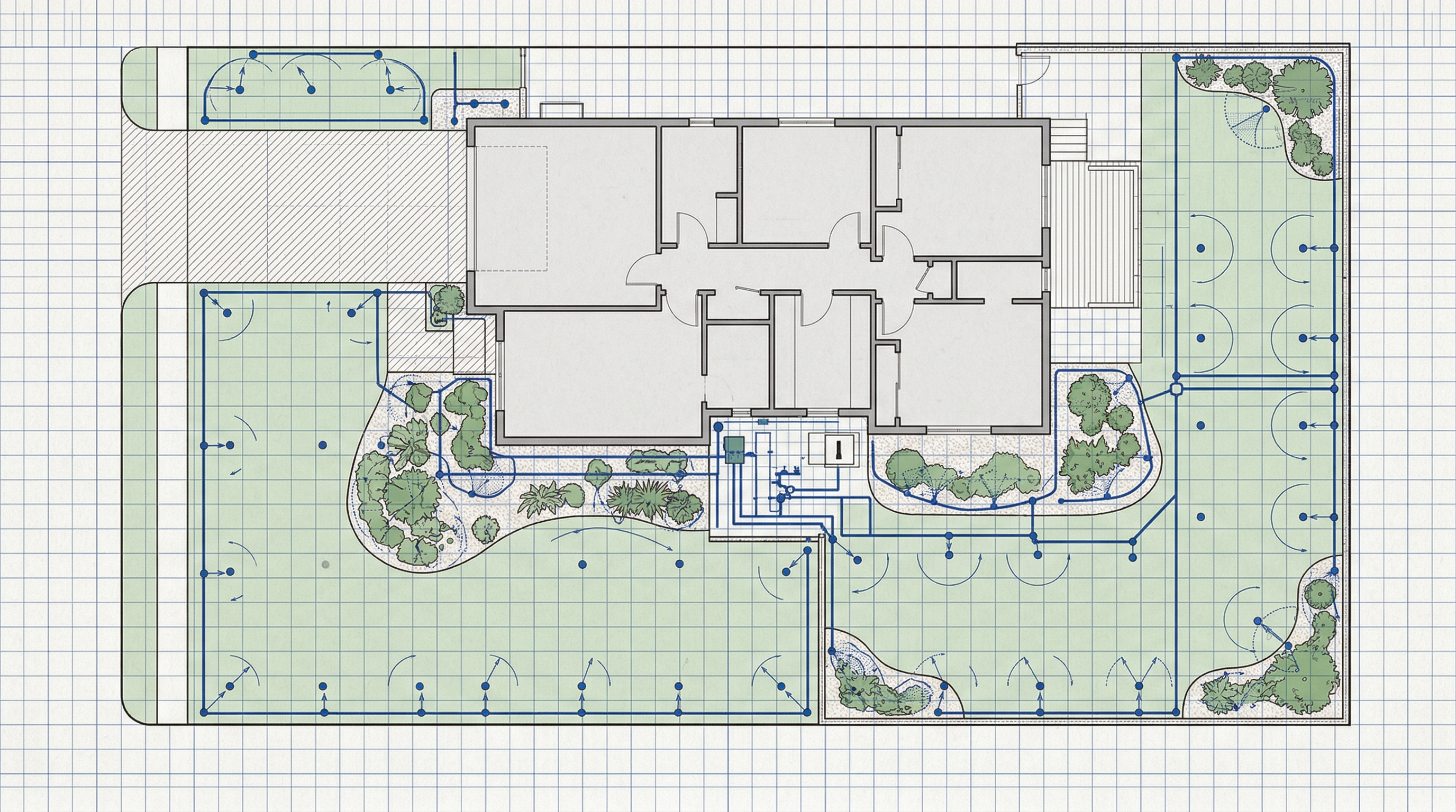 Схема разводки системы автополива на участке