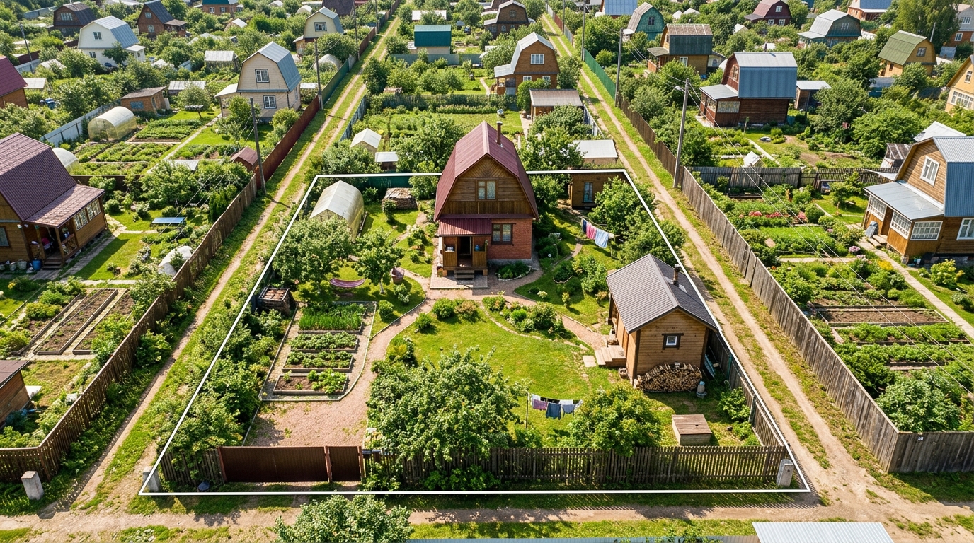 Расположение бани на дачном участке с учётом отступов от соседей