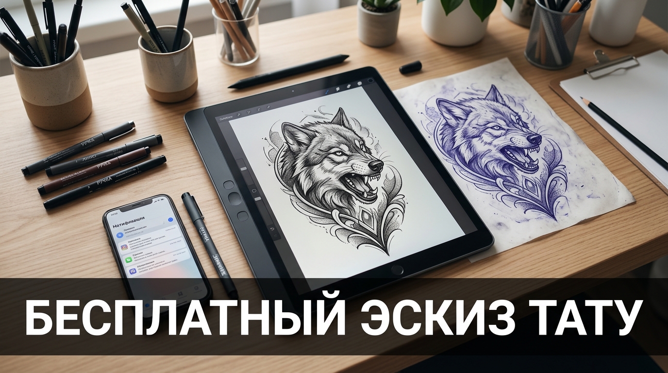 Лучшие бесплатные нейросети для эскиза тату