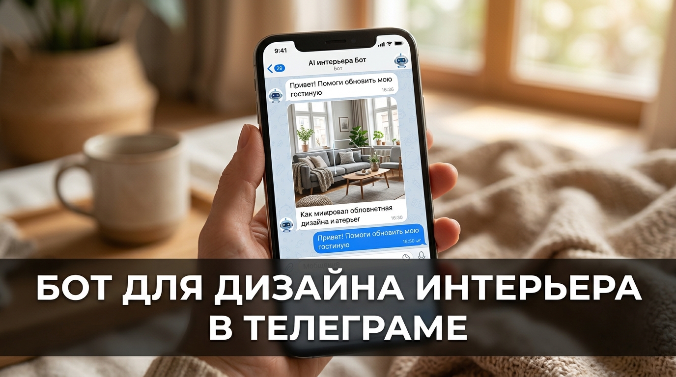 Бот для дизайна интерьера в Телеграме
