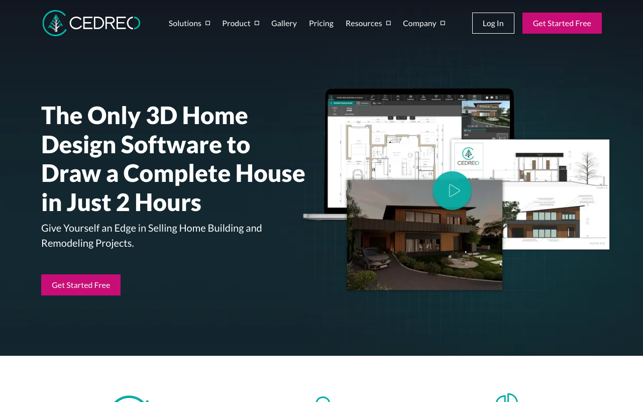 Главная страница Cedreo: 3D Home Design Software