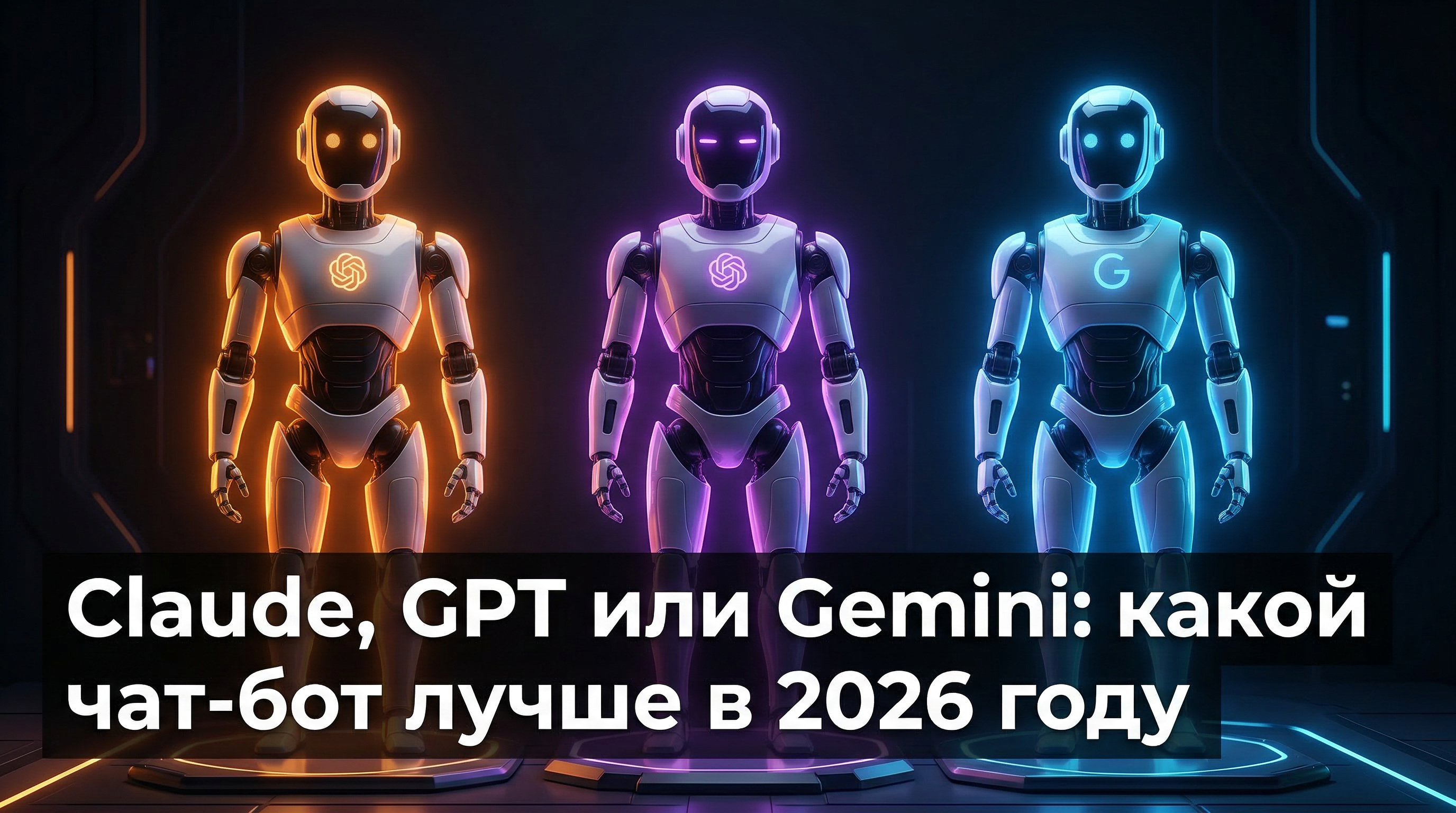 Claude, GPT или Gemini: какой чат-бот лучше в 2026 году — сравнение трёх ведущих нейросетей