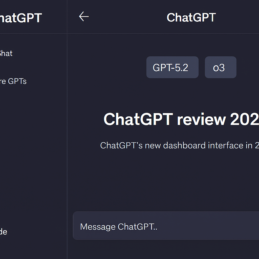 Скриншот интерфейса ChatGPT — окно чата с выбором моделей GPT-5.2 и o3