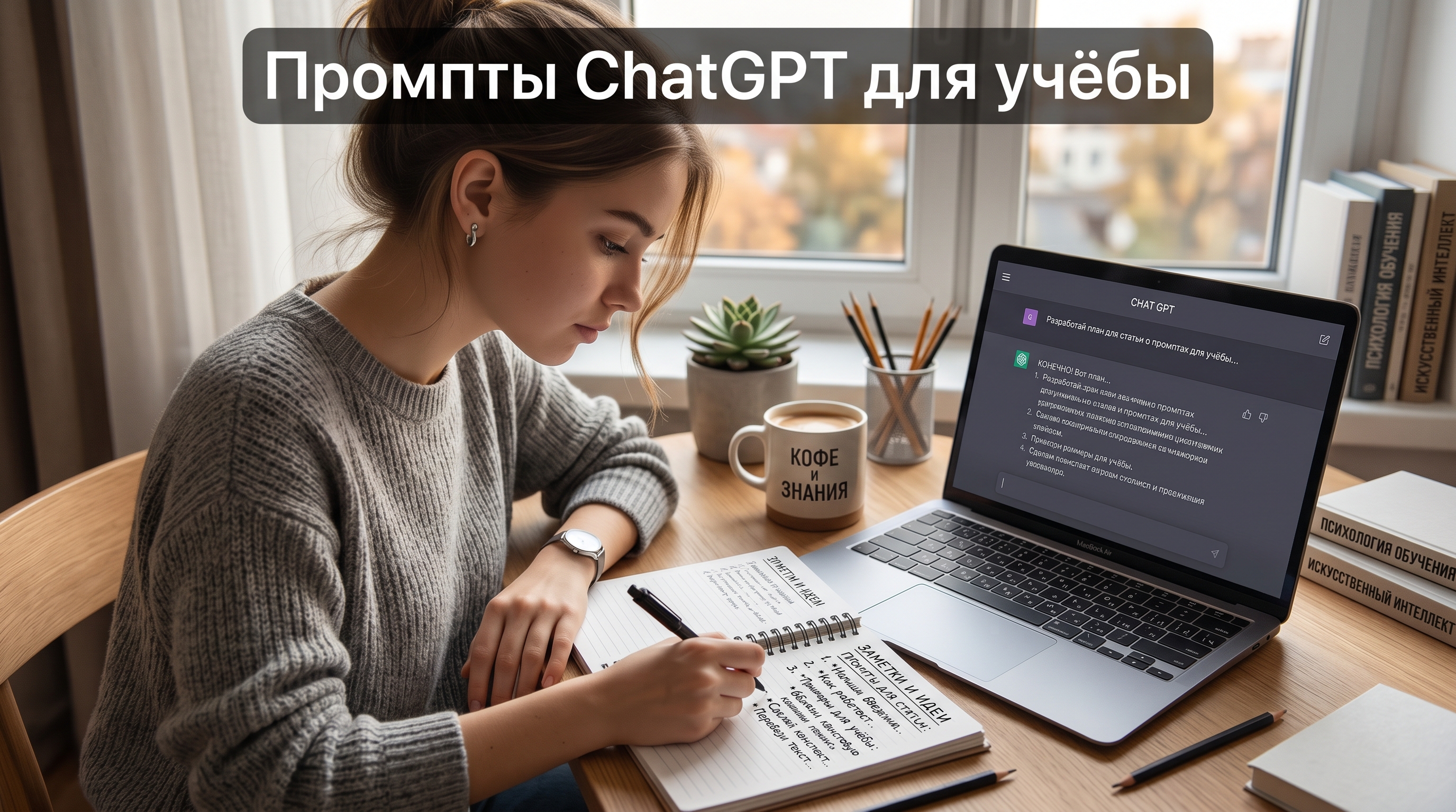 Промпты ChatGPT для учёбы — шаблоны для студентов и школьников
