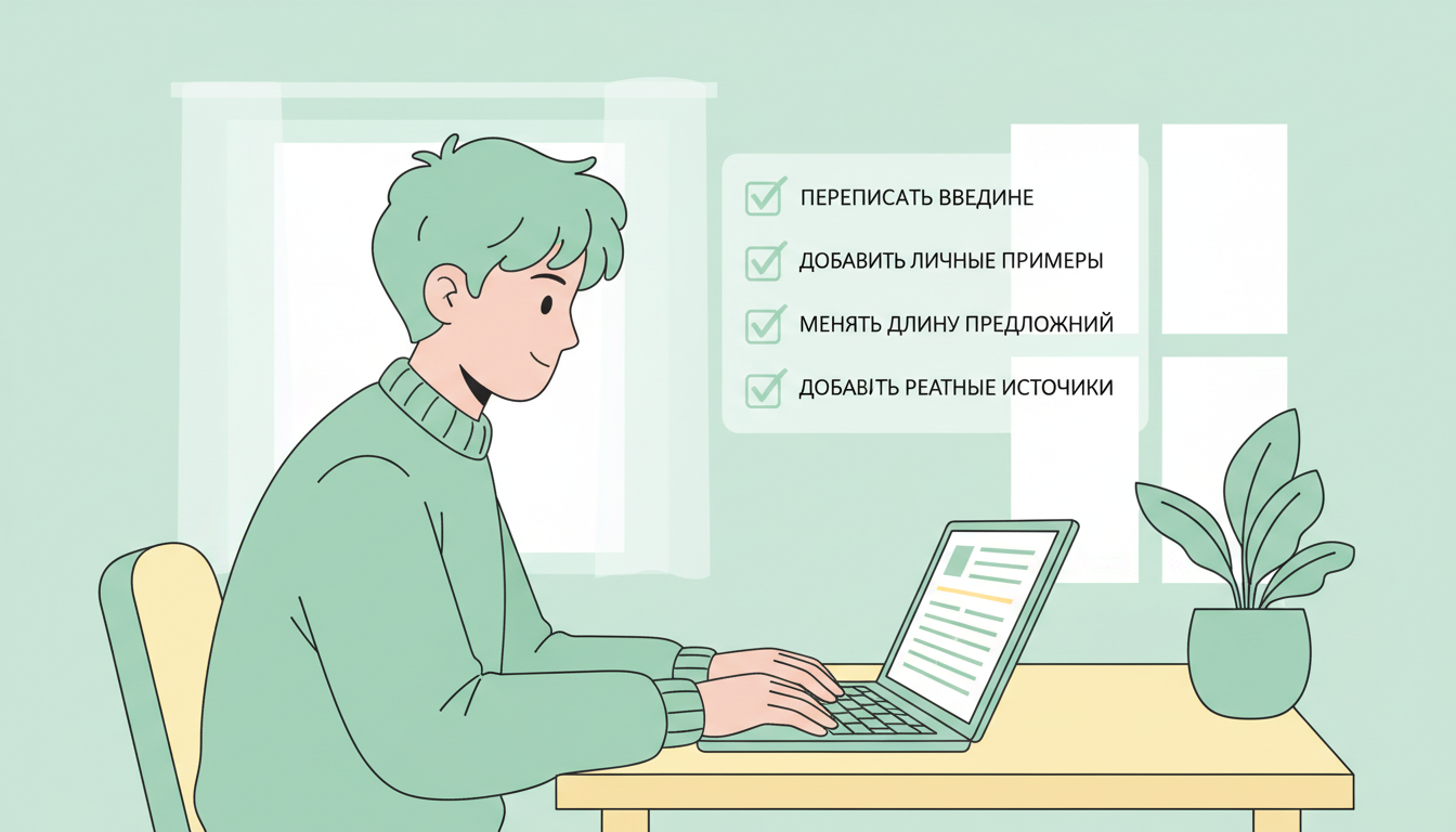 Чек-лист подготовки диплома к проверке на ИИ-детекторах