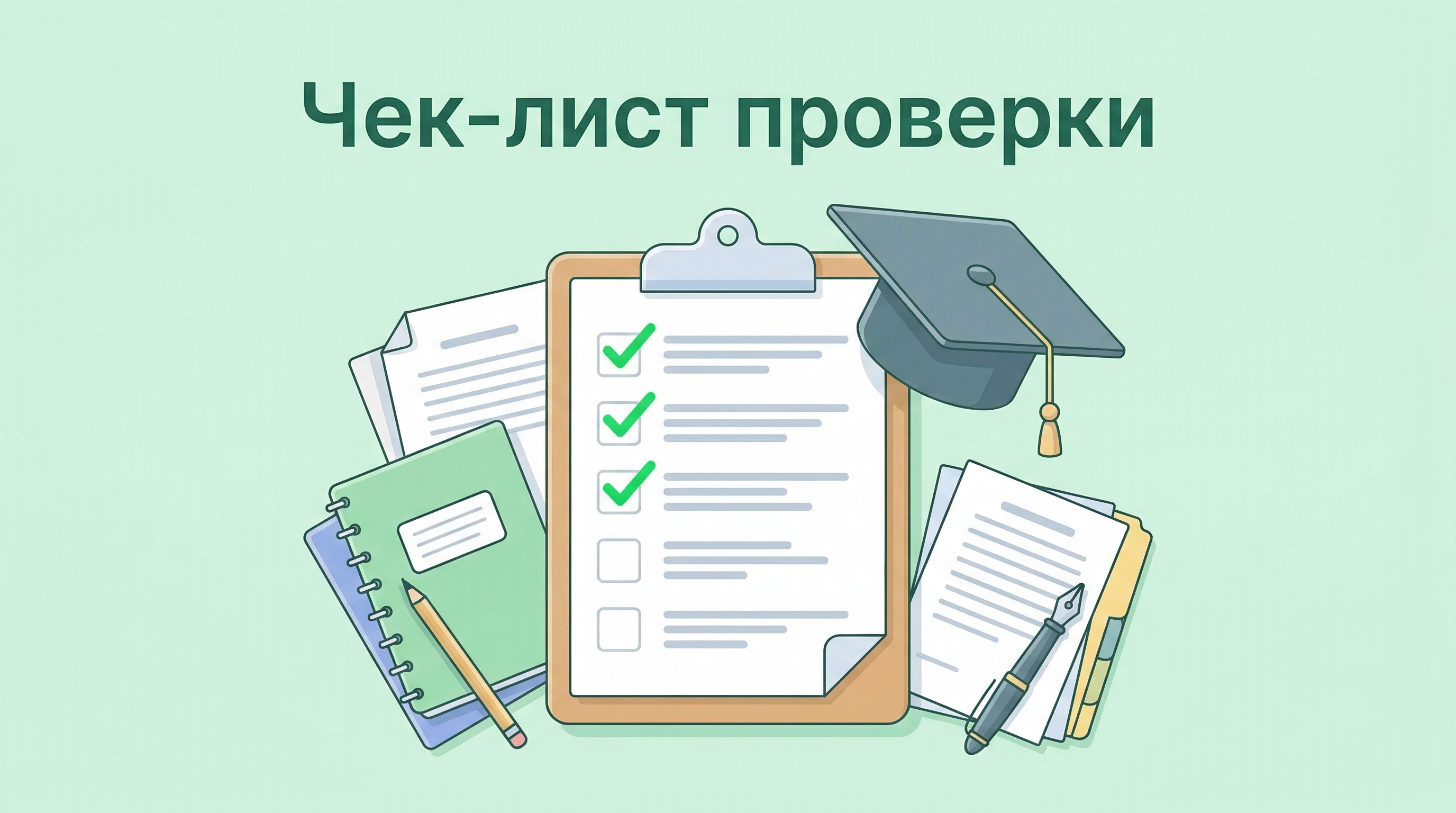 Чек-лист проверки заключения курсовой работы