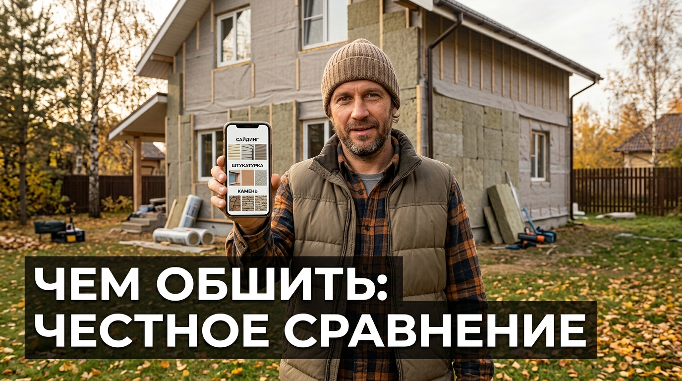 Чем лучше обшить дом: честное сравнение сайдинга, штукатурки и камня