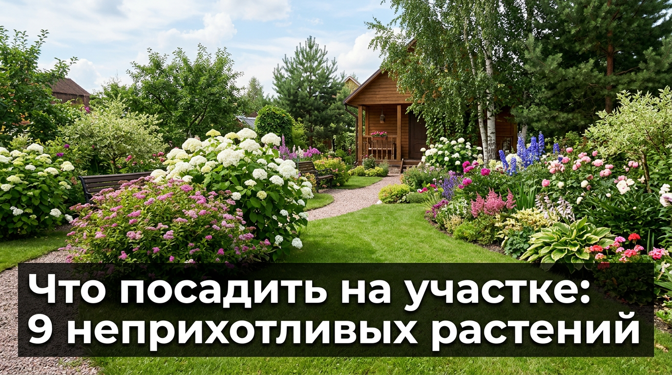 Что посадить на участке: 9 неприхотливых растений