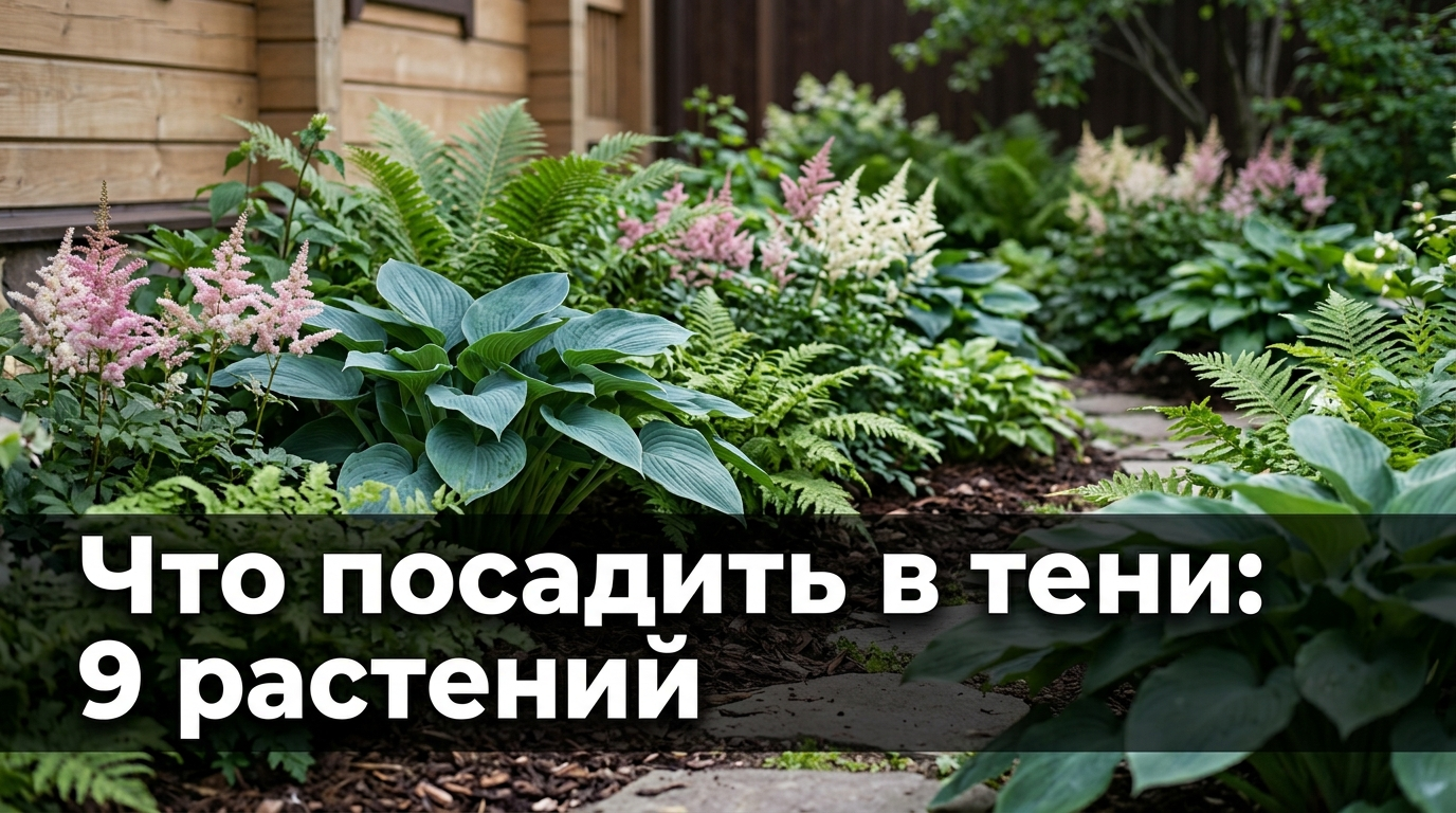 Что посадить в тени: 9 растений, что растут без солнца