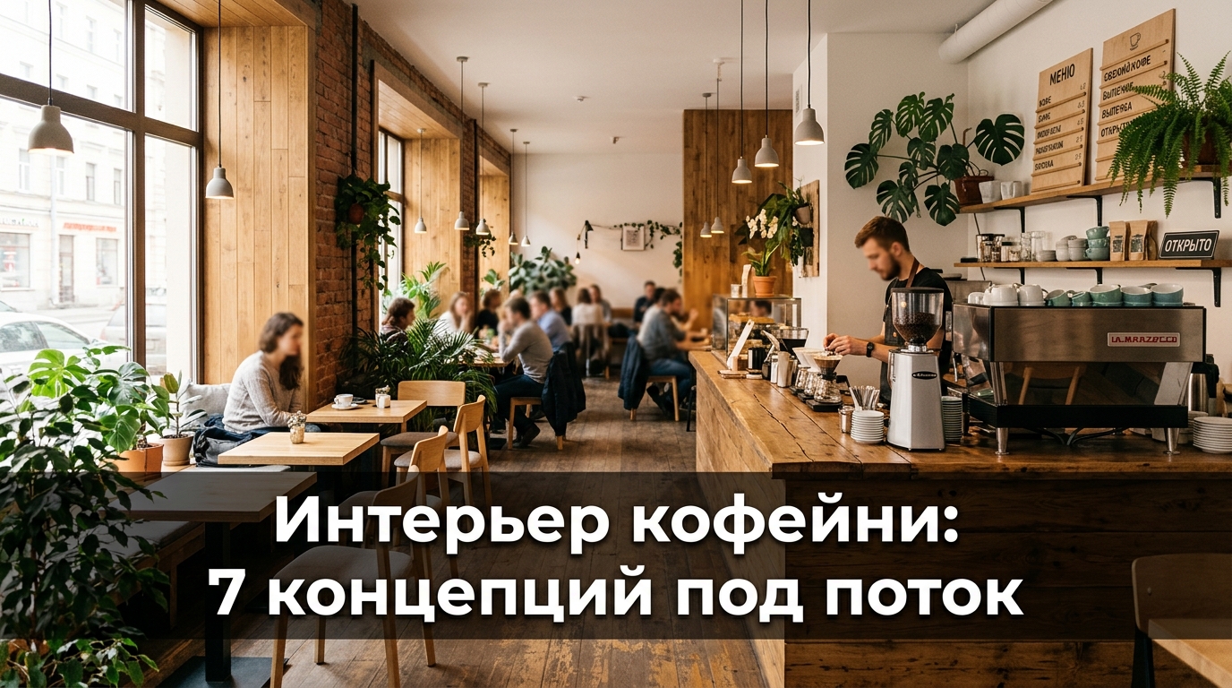 Интерьер кофейни: 7 концепций под поток