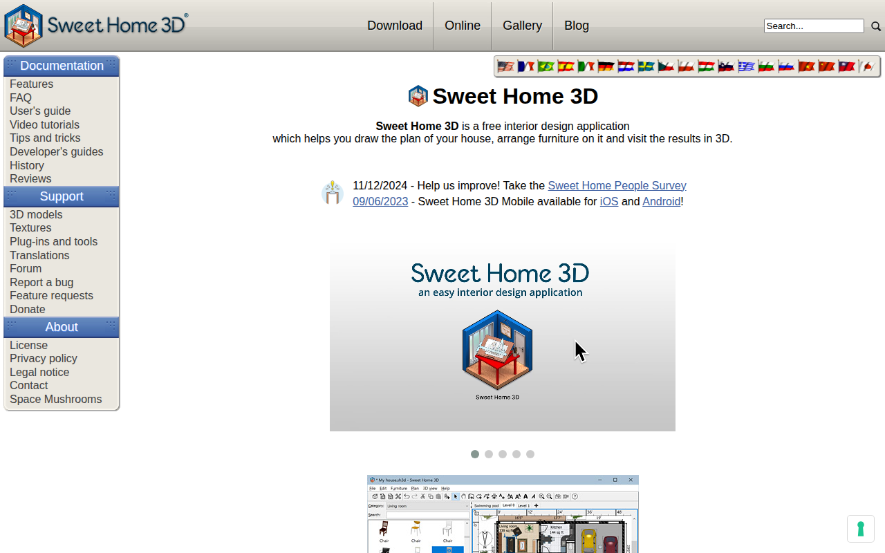 Скриншот Sweet Home 3D — бесплатная программа для дизайна интерьера