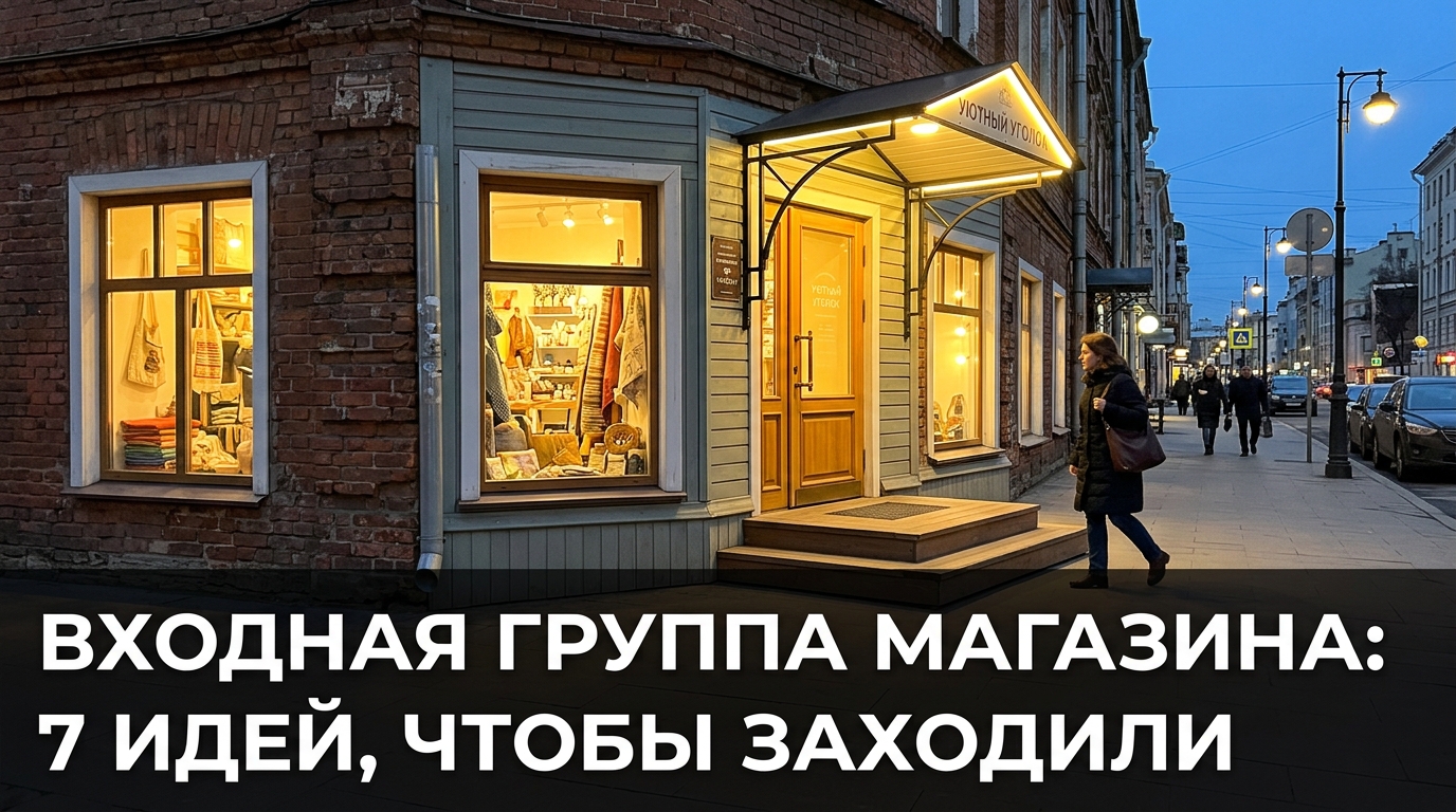 Входная группа магазина: 7 идей, чтобы заходили