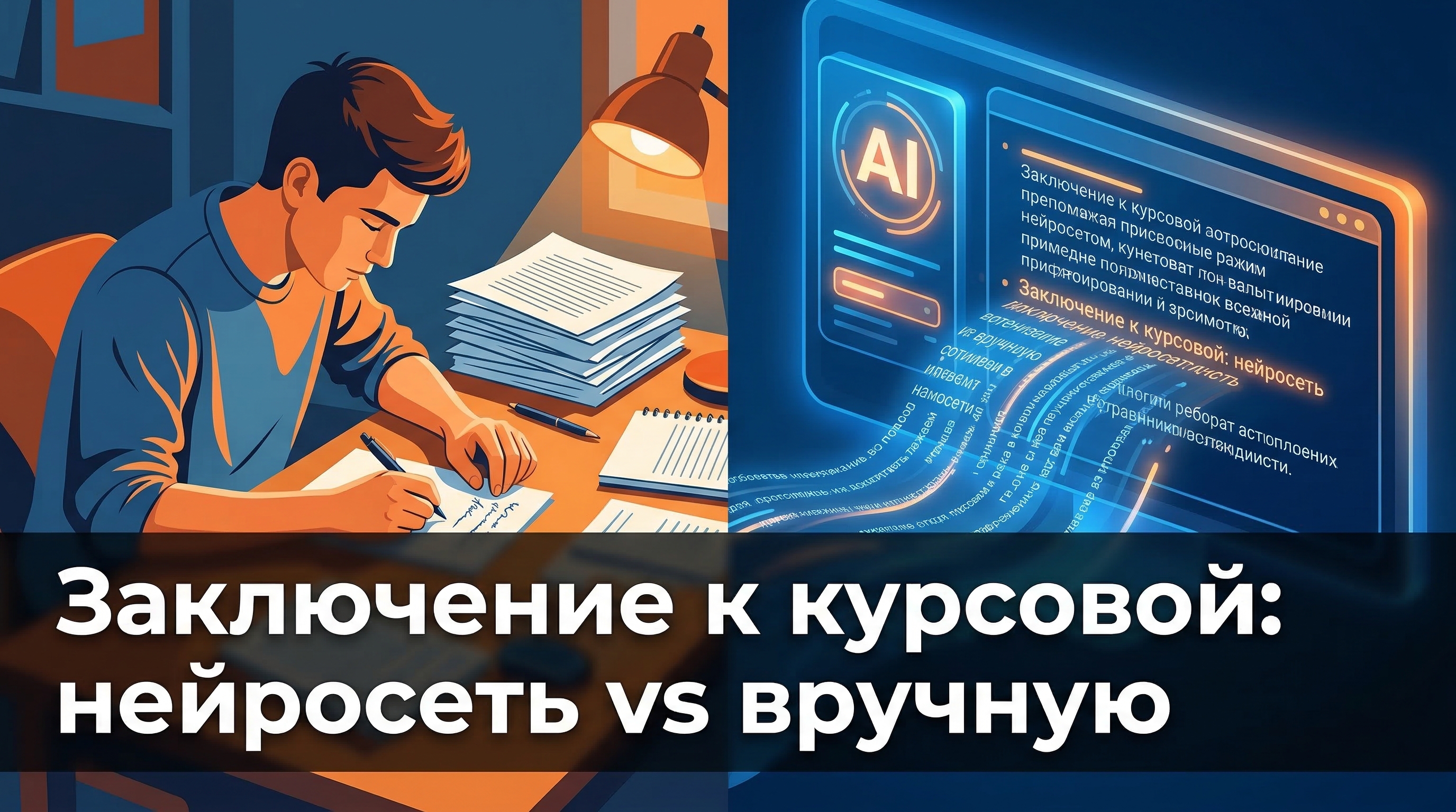 Заключение к курсовой: нейросеть vs вручную — сравнение двух подходов