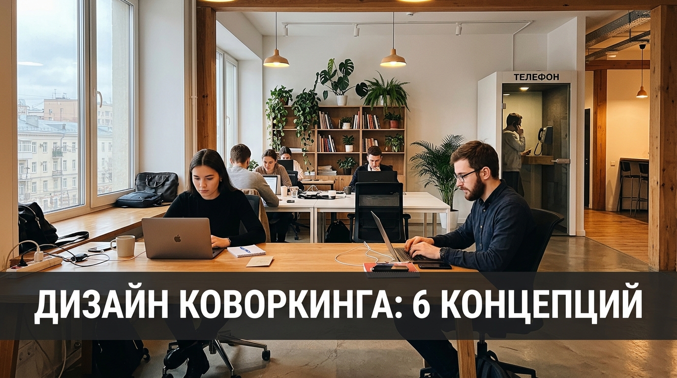 Дизайн коворкинга: 6 концепций — арендаторы не уходят
