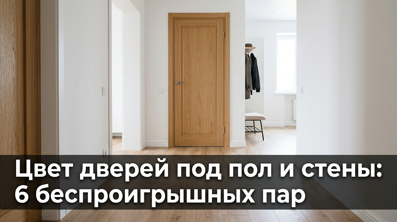 Цвет дверей под пол и стены: 6 беспроигрышных пар