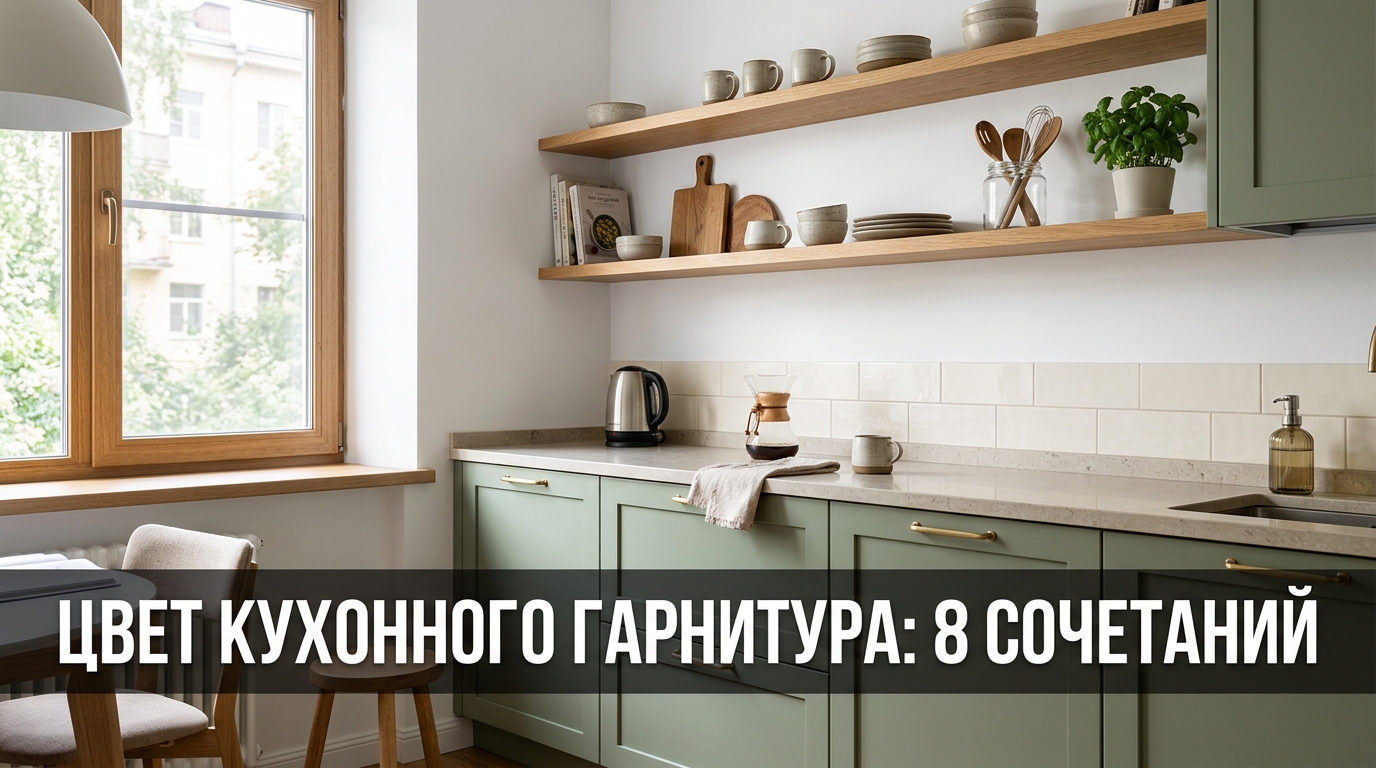 Цвет кухонного гарнитура: 8 беспроигрышных сочетаний