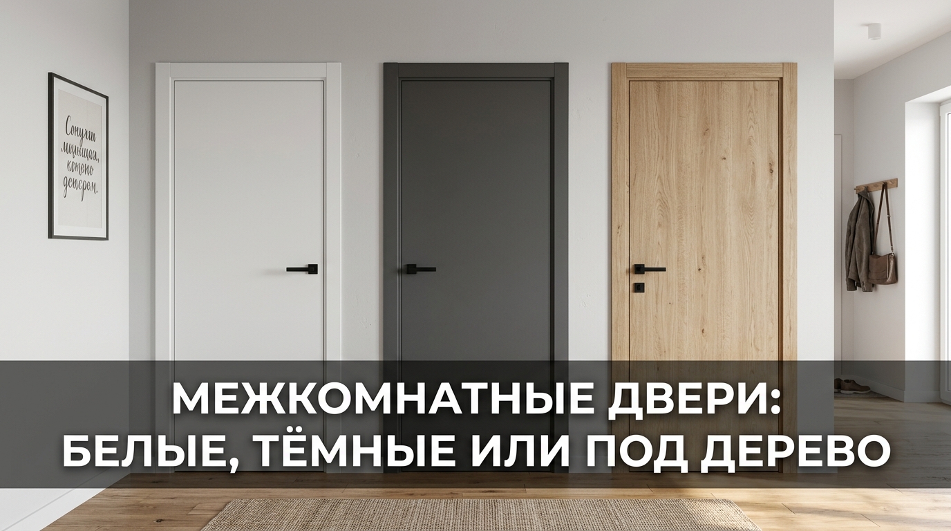 Межкомнатные двери: белые, тёмные или под дерево — что выбрать