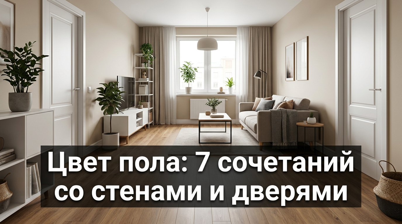 Цвет пола: 7 сочетаний со стенами и дверями без ошибок