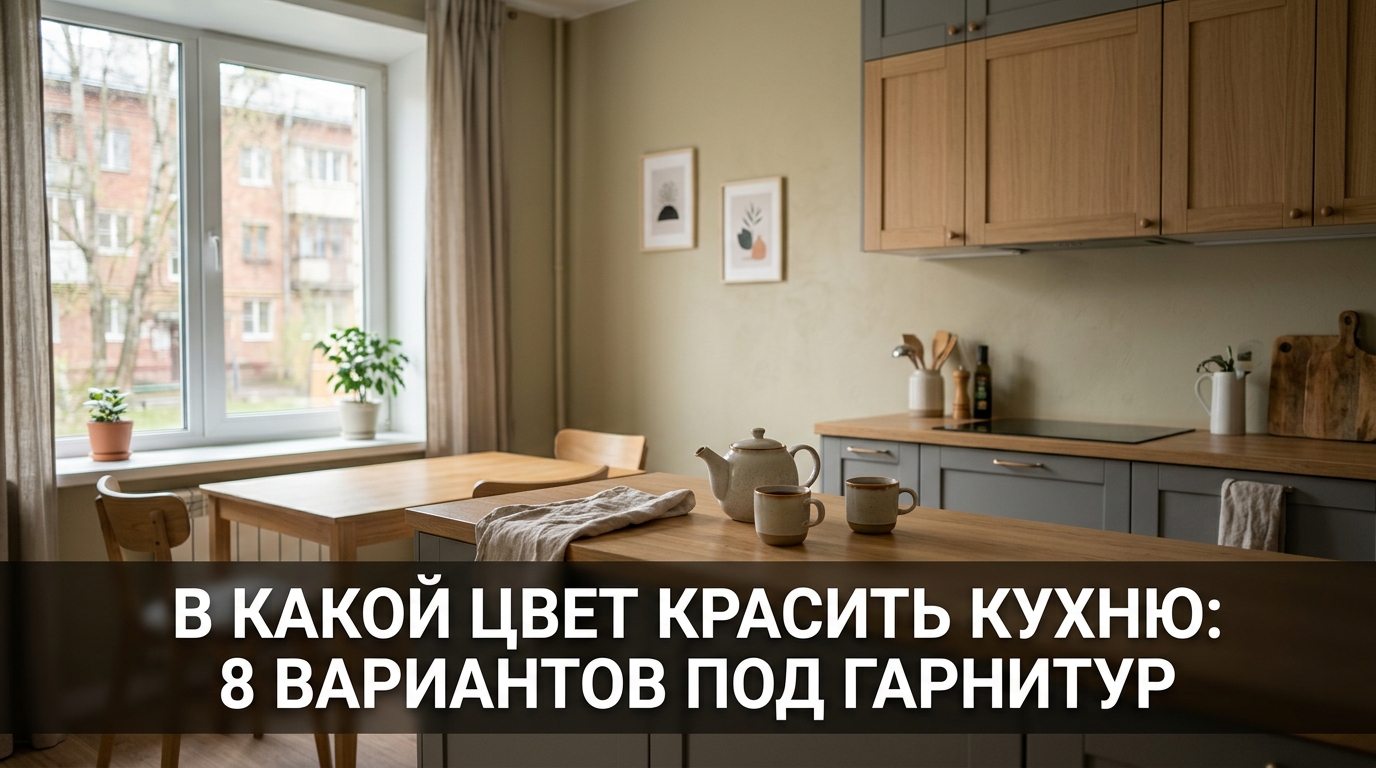 В какой цвет красить кухню: 8 вариантов под гарнитур