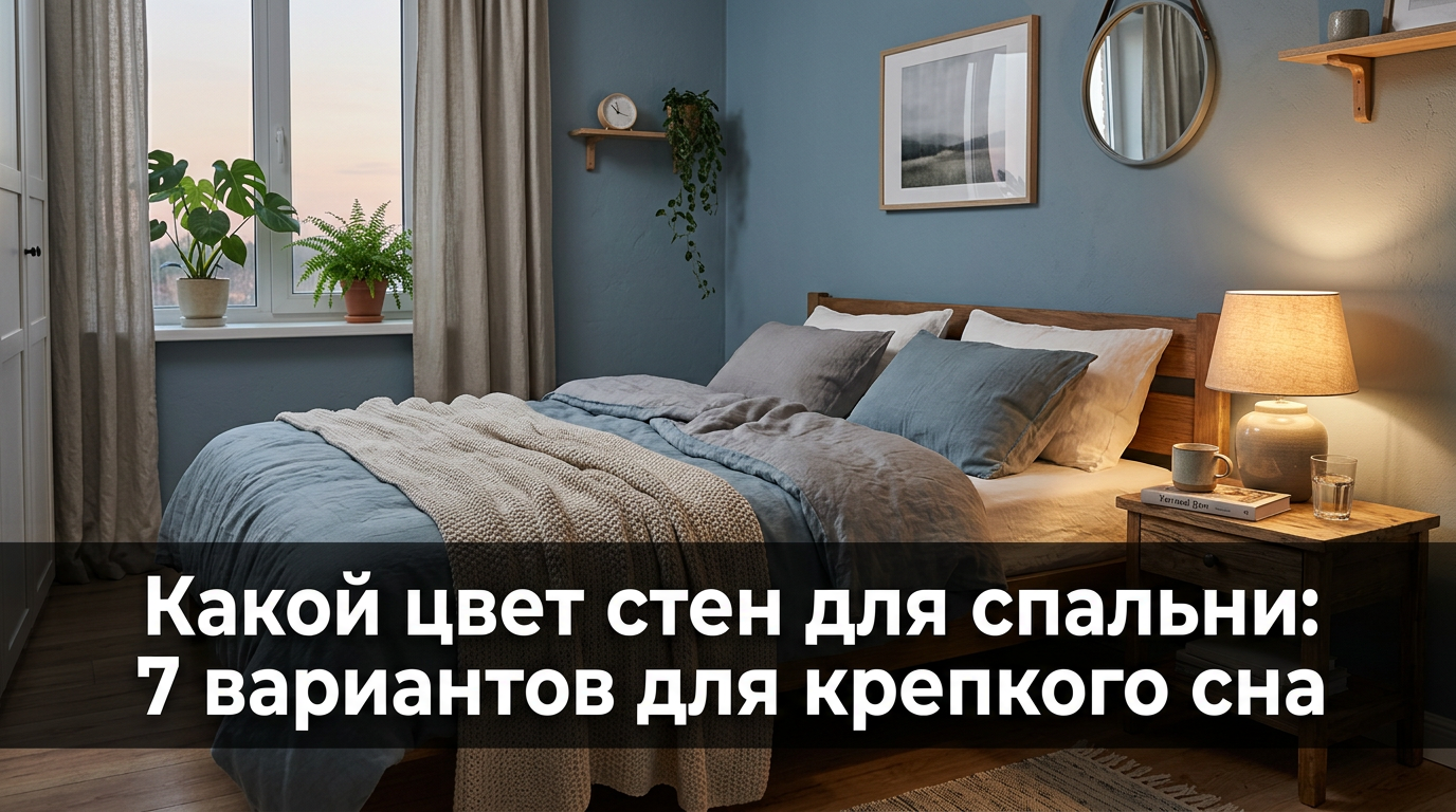 Какой цвет стен для спальни: 7 вариантов для крепкого сна