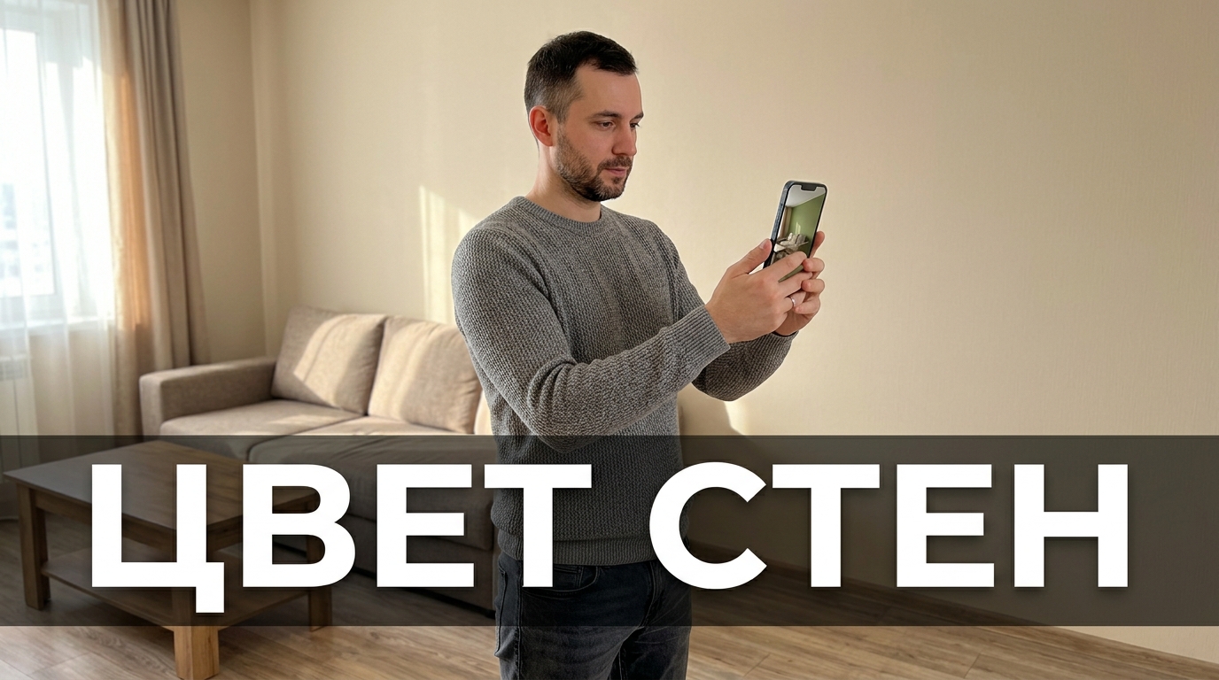 Цвет стен: примерил варианты на фото комнаты, прежде чем красить