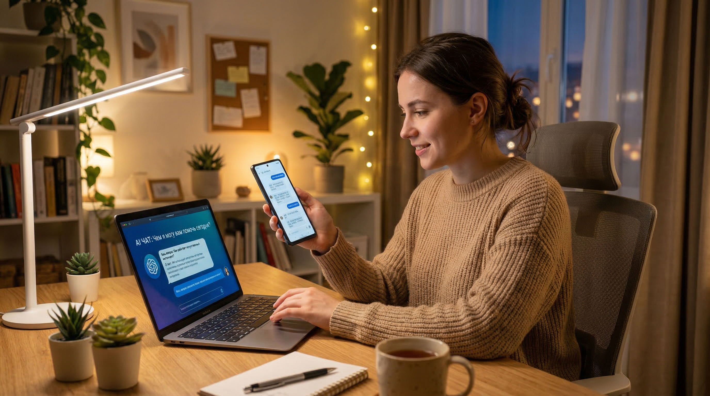 Использование DeepSeek на смартфоне и ноутбуке — работа с нейросетью на любом устройстве