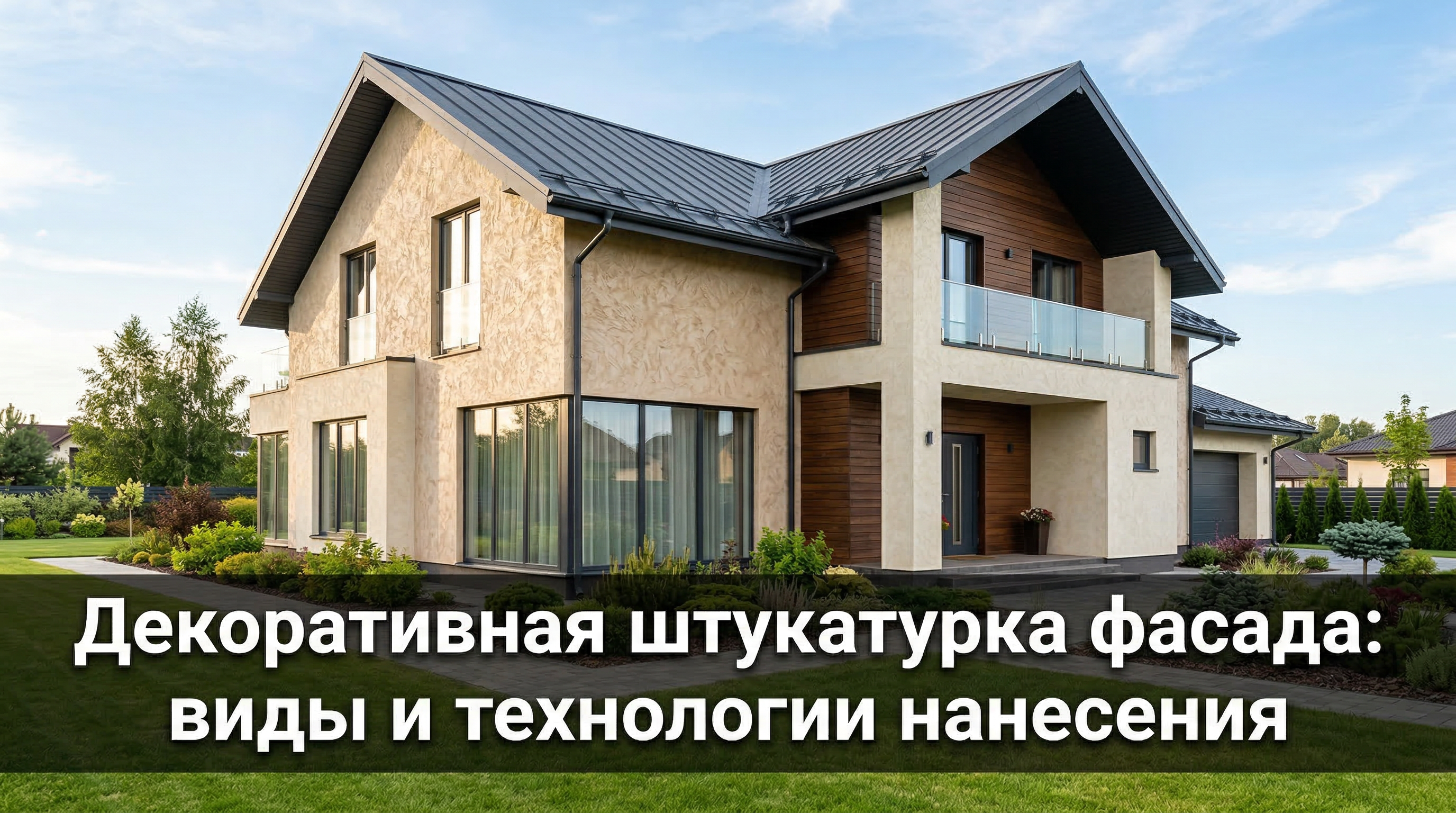 Декоративная штукатурка фасада: виды, технологии нанесения и выбор материала