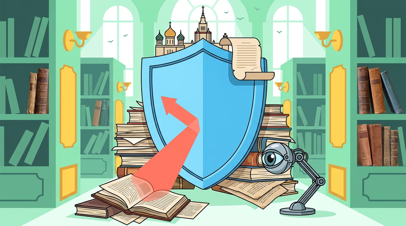 Российский детектор Антиплагиат как щит, защищающий академические работы от машинного текста