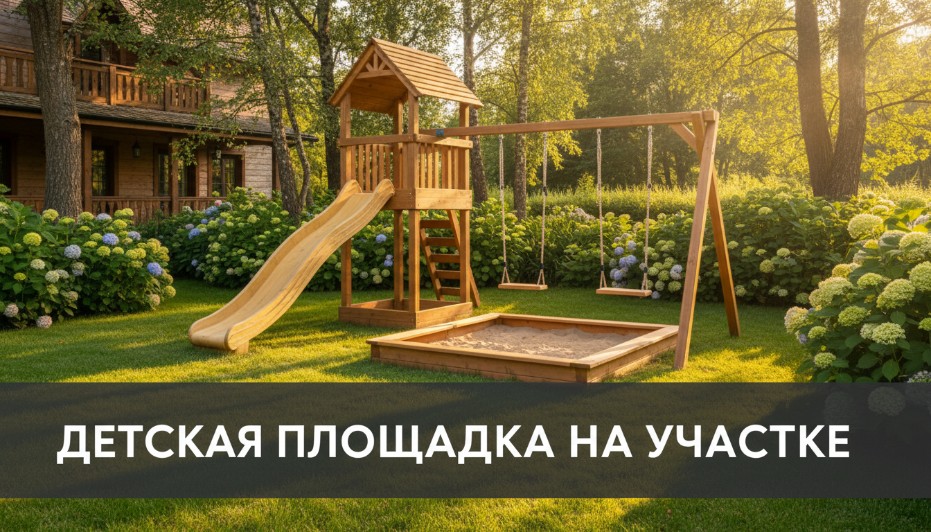 Детская площадка на участке: безопасность и варианты обустройства — блог RoomGPT