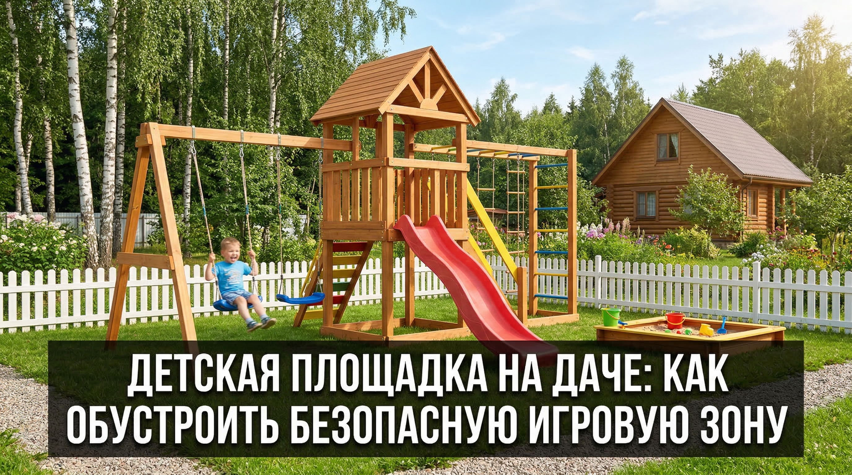 Детская площадка на даче: как обустроить безопасную игровую зону