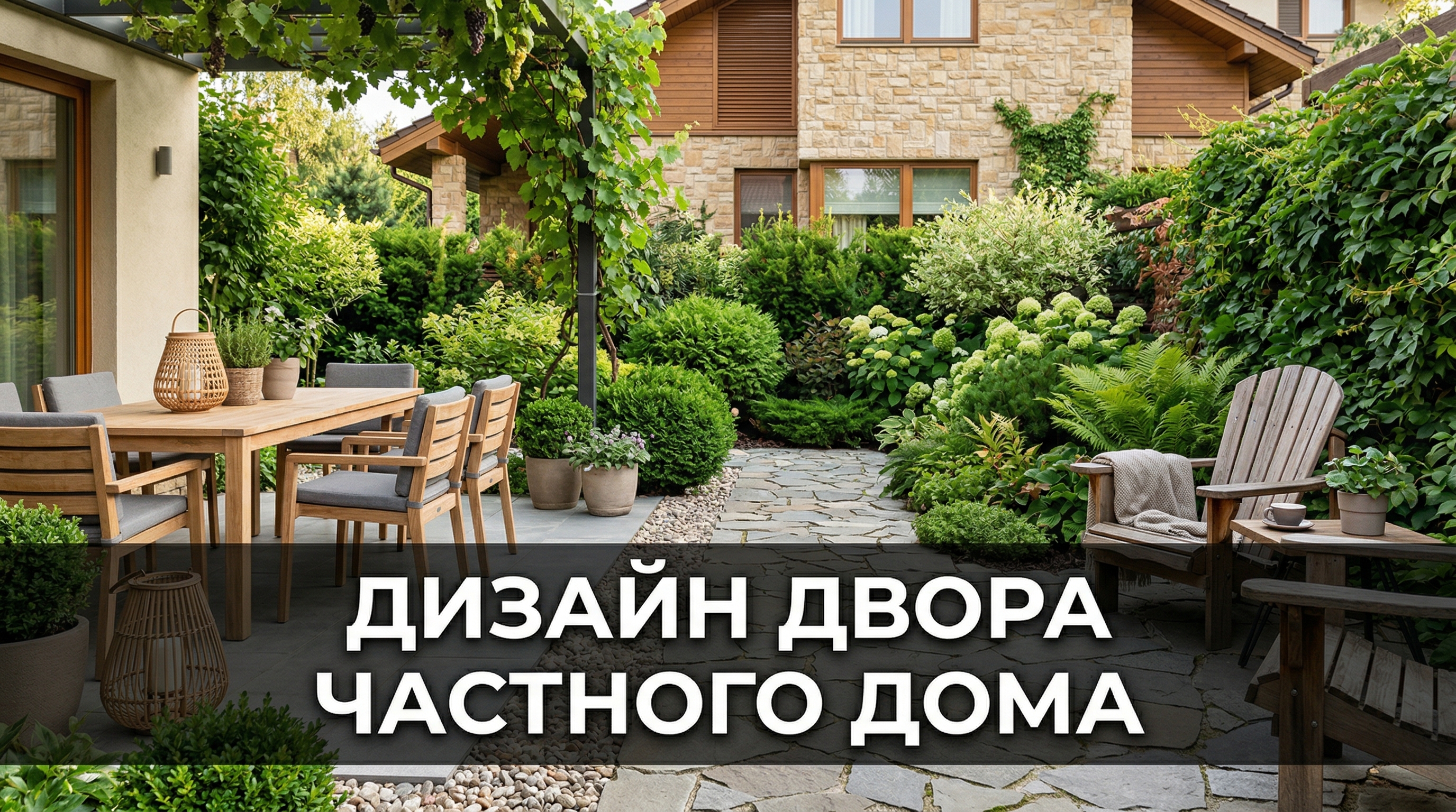 Дизайн двора частного дома своими руками — пошаговый гайд — блог RoomGPT
