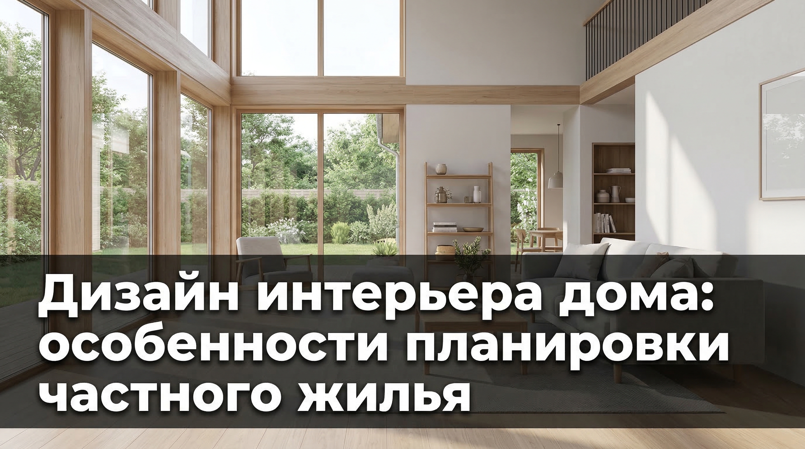 Дизайн интерьера дома: особенности планировки частного жилья — обложка статьи
