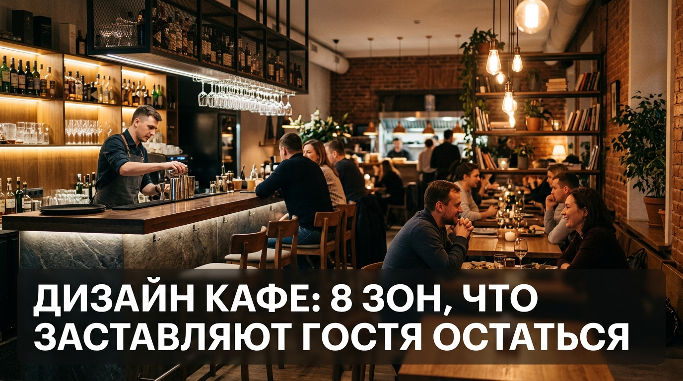 Дизайн кафе: 8 зон, что заставляют гостя остаться