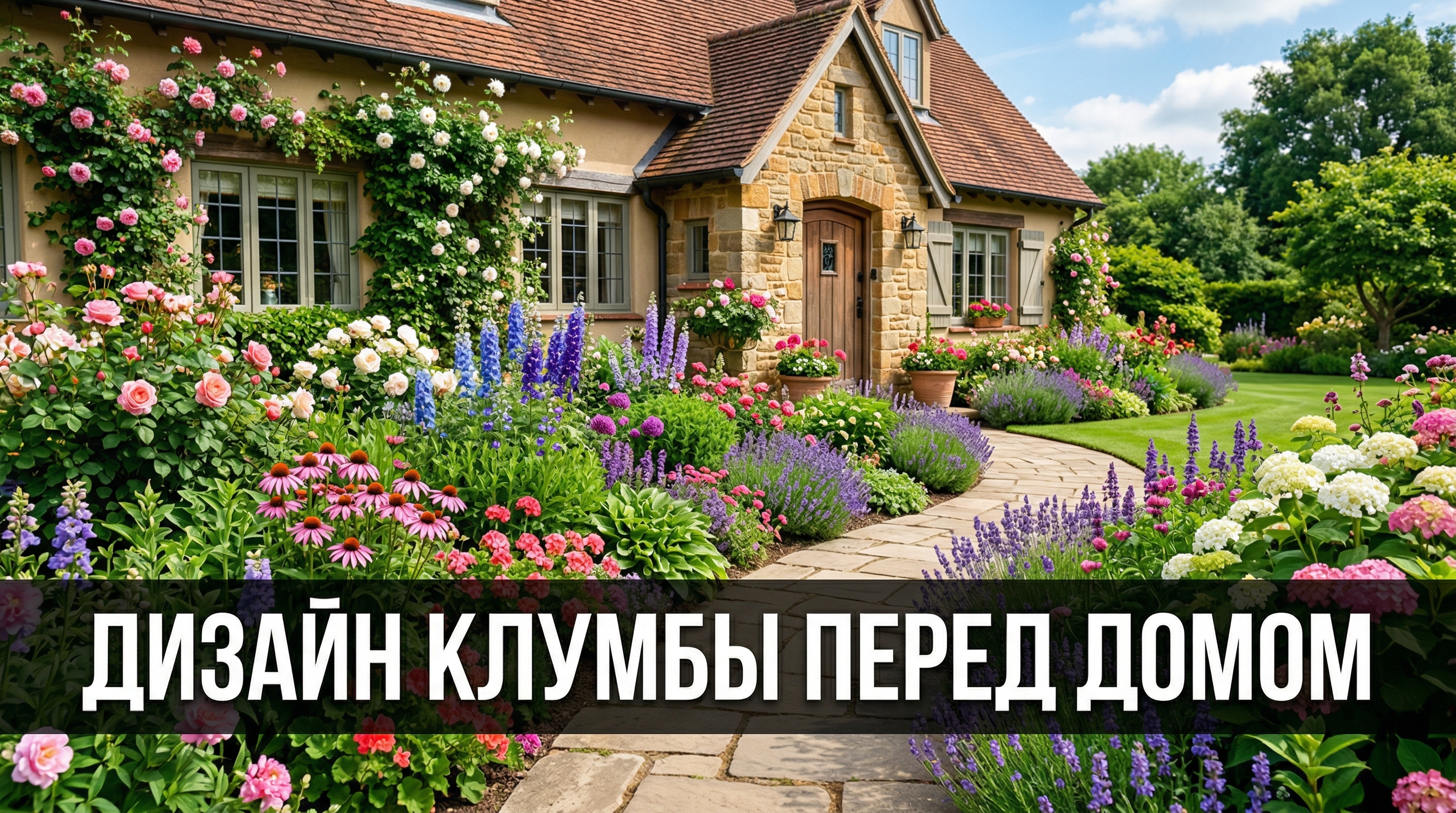 Дизайн клумбы перед домом — красивые цветники своими руками — блог RoomGPT