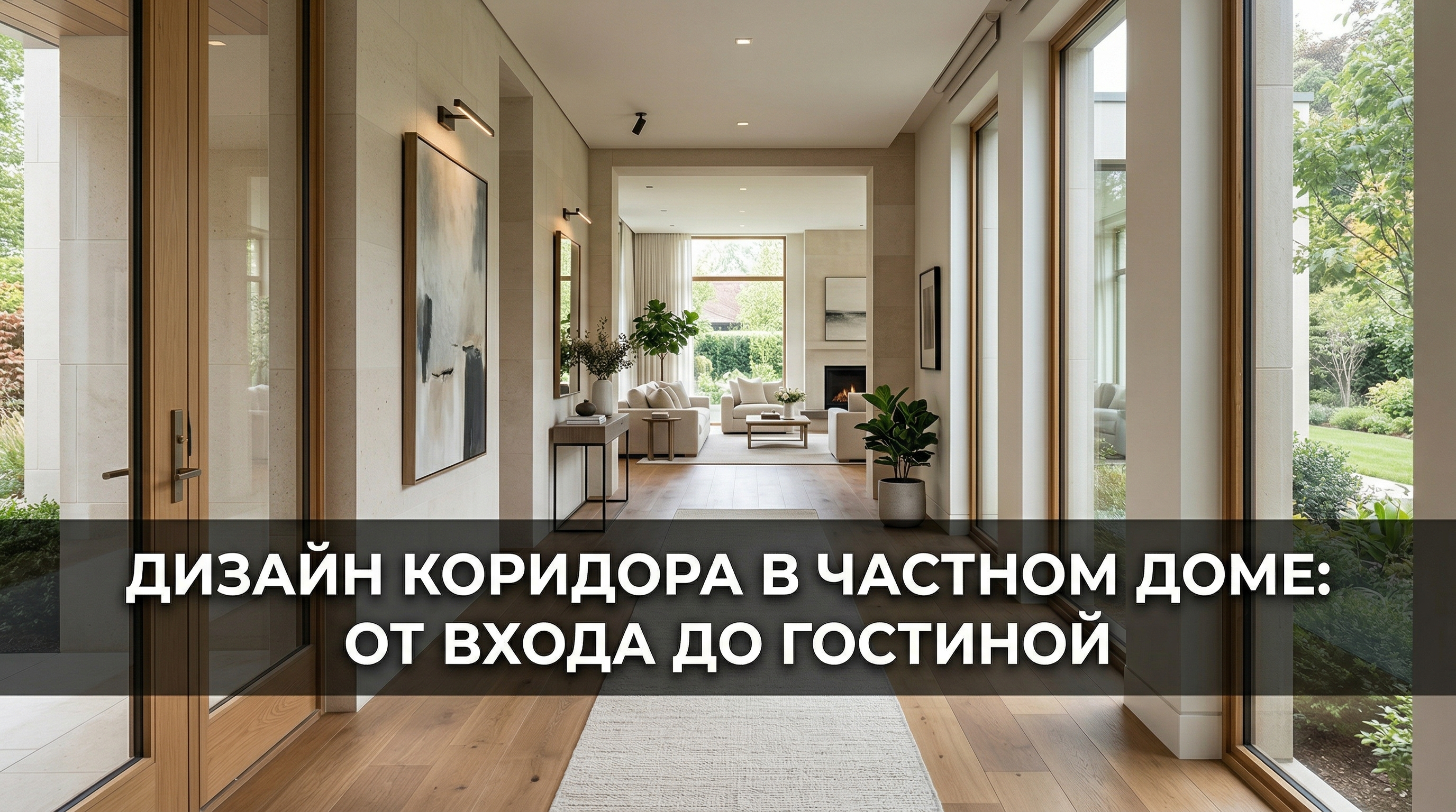 Дизайн коридора в частном доме — современный интерьер от входа до гостиной
