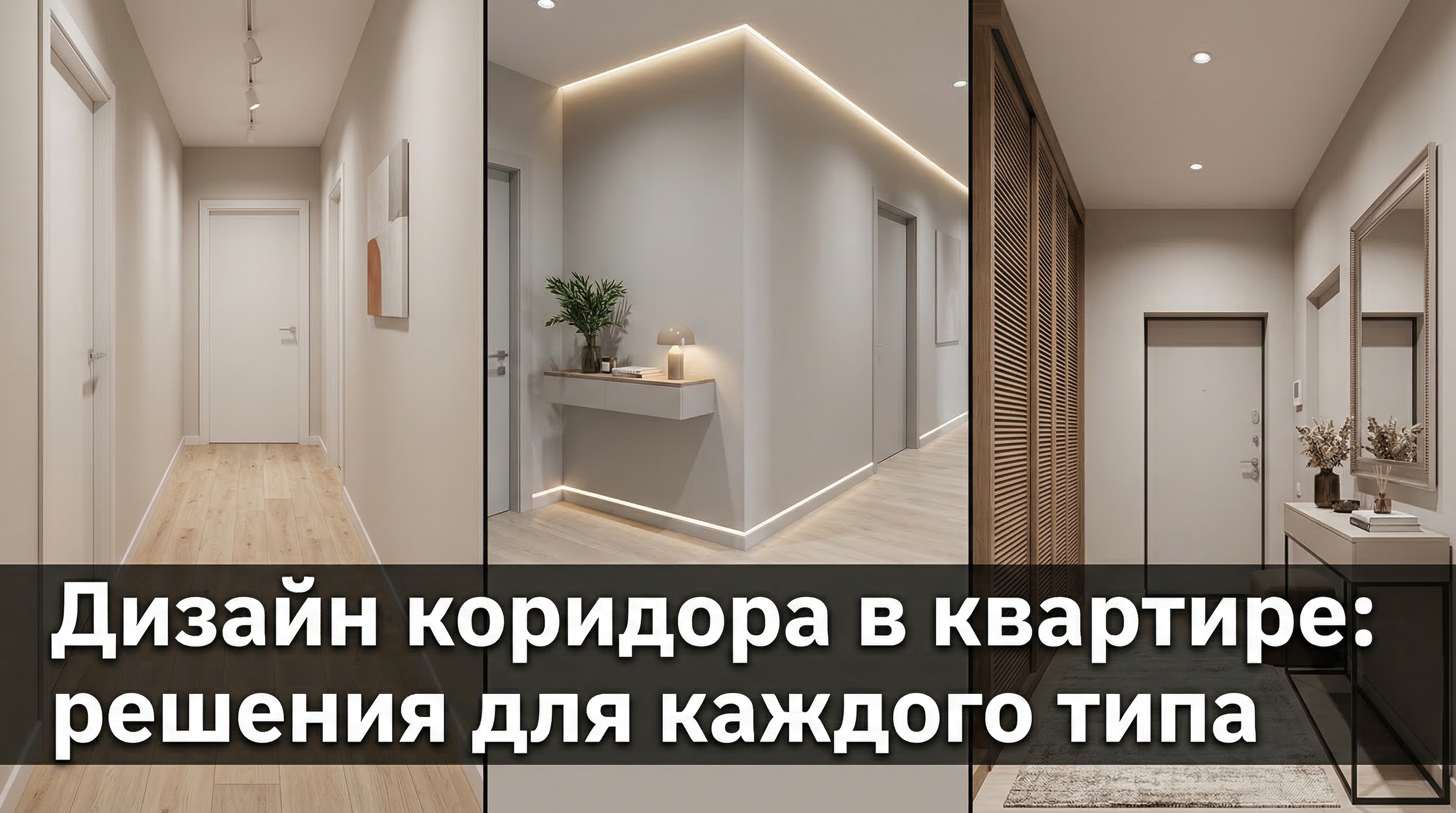 Дизайн коридора в квартире — решения для длинного, узкого и Г-образного типов