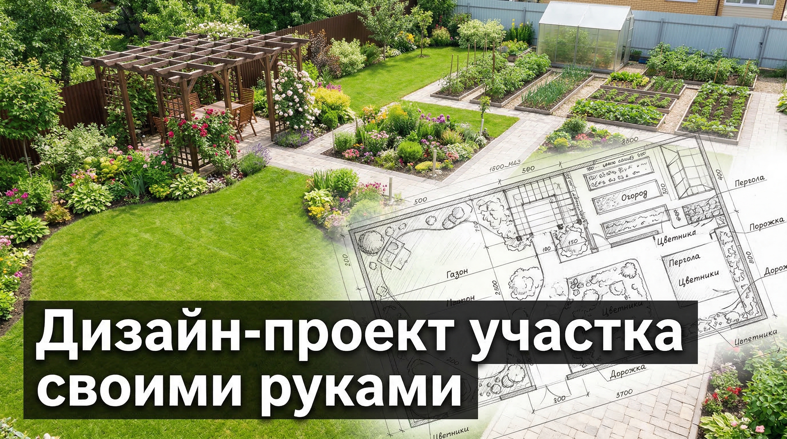 Дизайн-проект участка своими руками — пошаговая инструкция без дизайнера