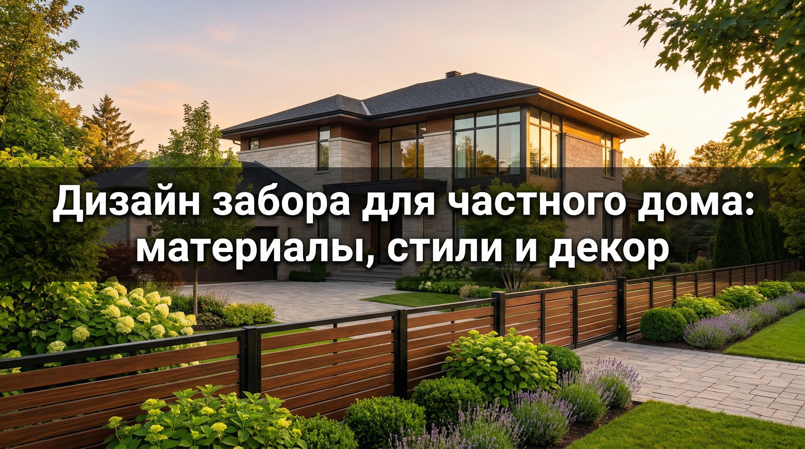 Дизайн забора для частного дома: материалы, стили и декор