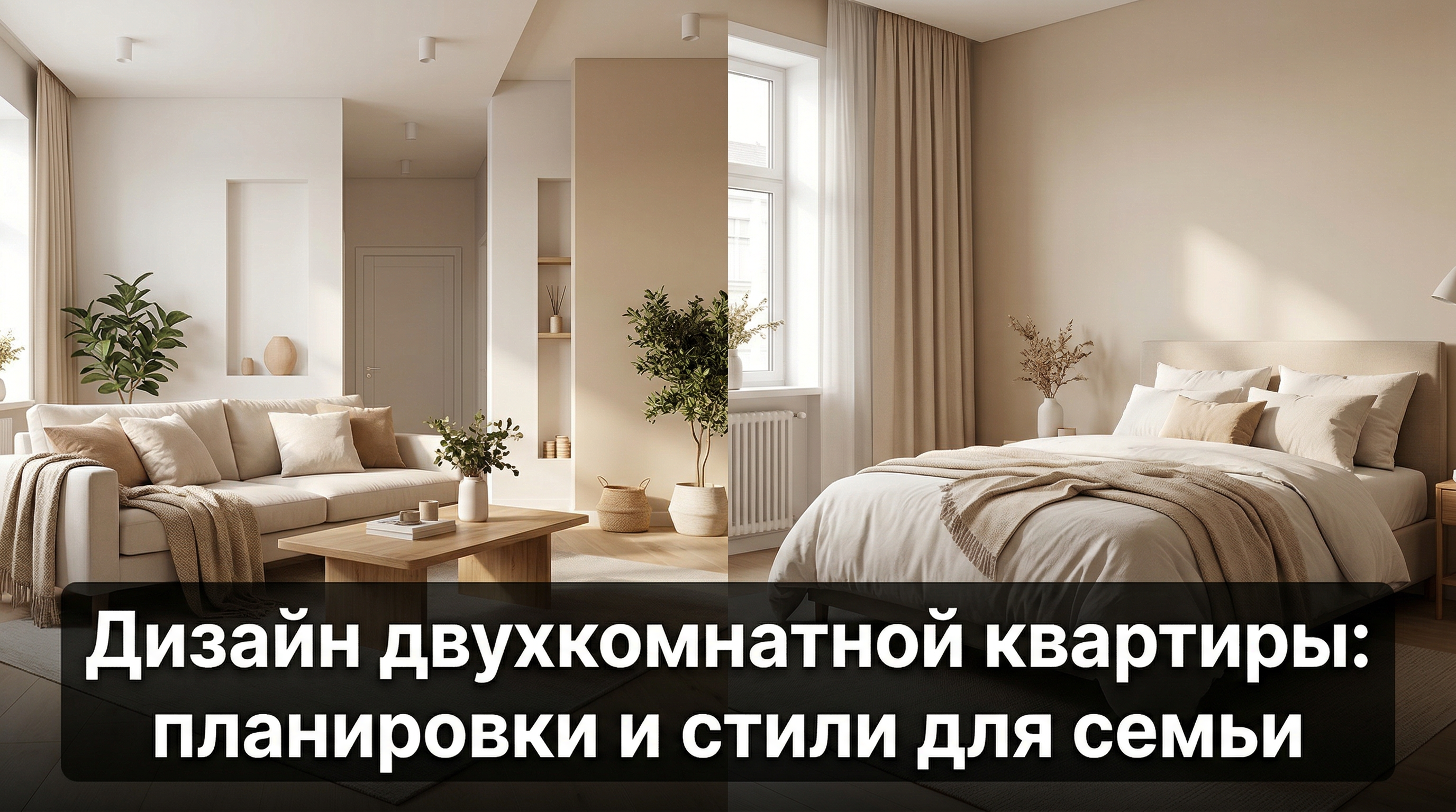 Дизайн двухкомнатной квартиры — планировки и стили для семьи