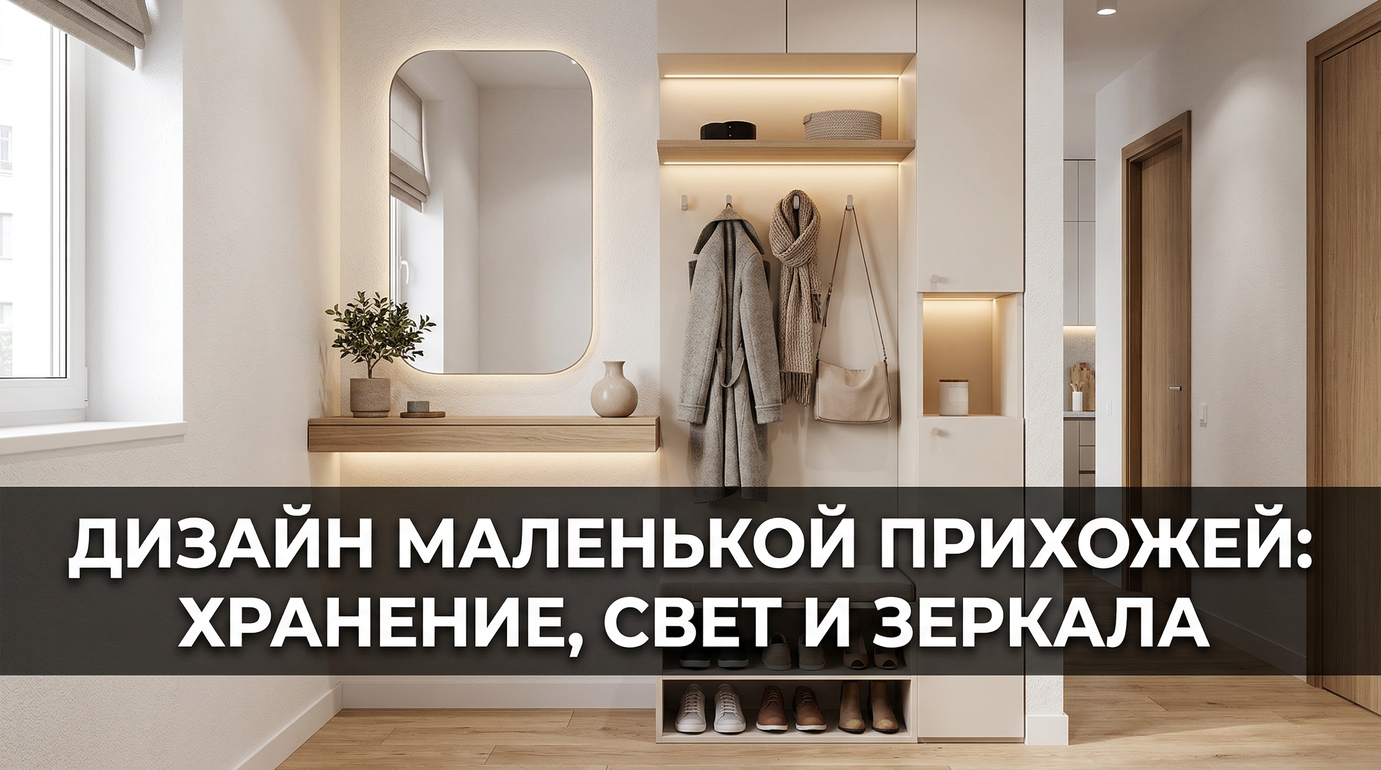 Дизайн маленькой прихожей: хранение, свет и зеркала — полный гайд