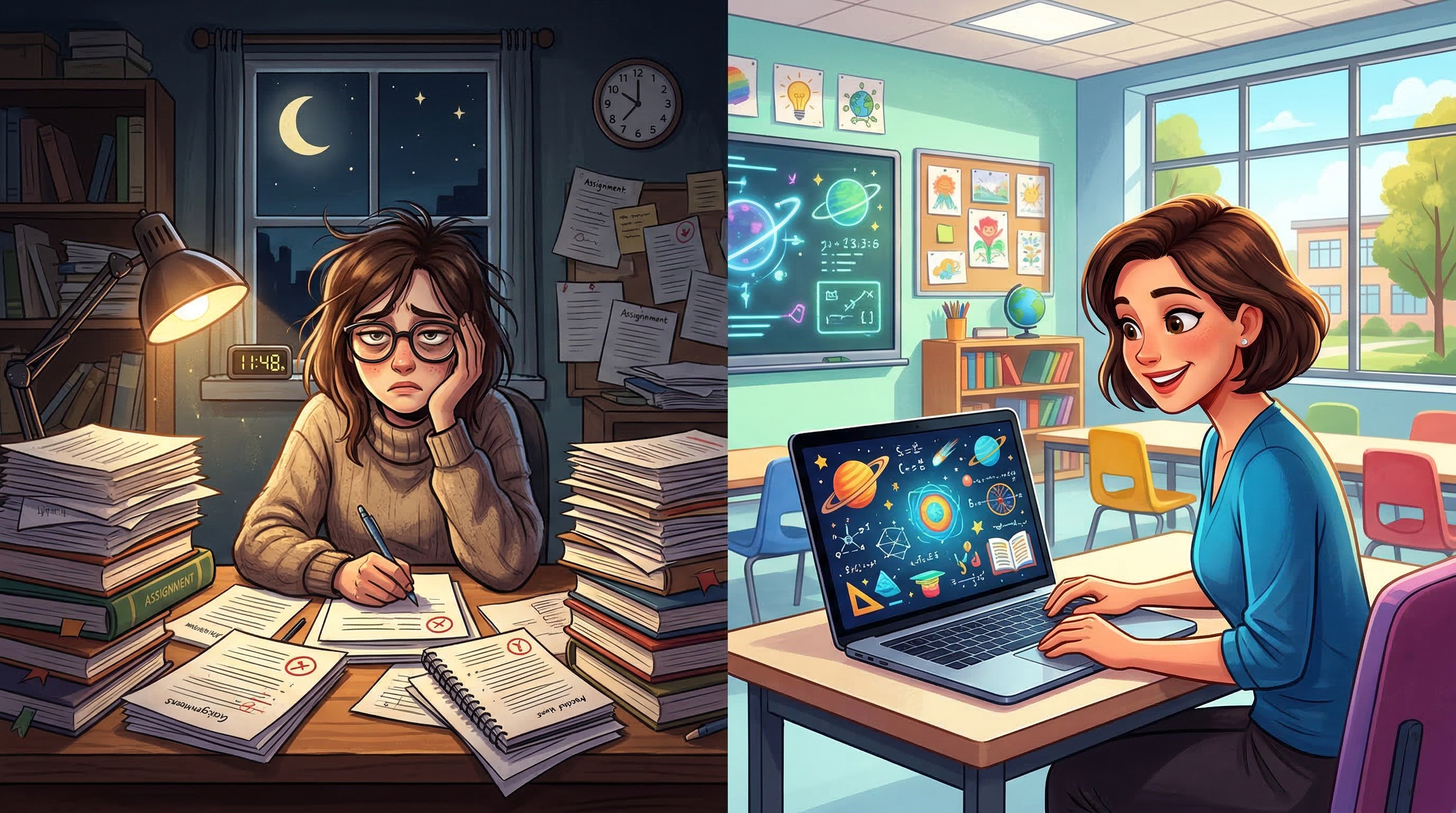 До и после: подготовка презентации вручную и с помощью нейросети